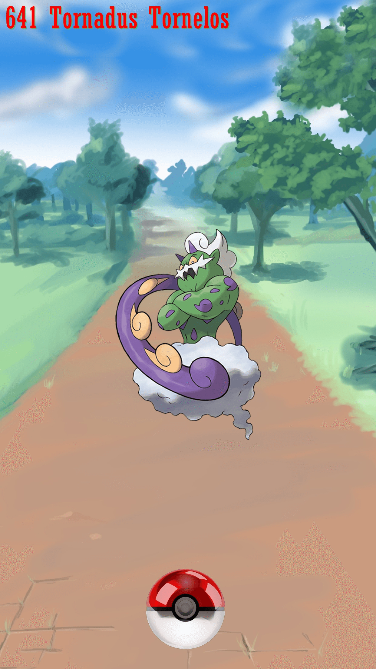 1250x2210 Street Pokeball Tornadus Tornelos, Phone