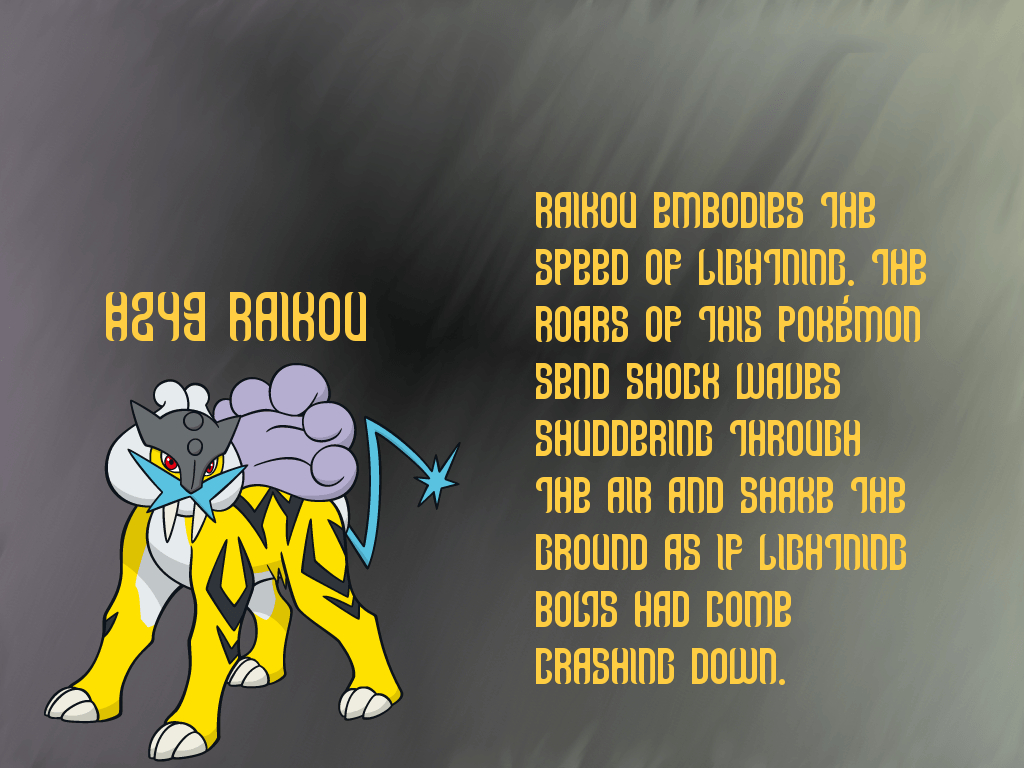 1030x770 Raikou GIMP Wallpaper By Queen Articuno, Desktop