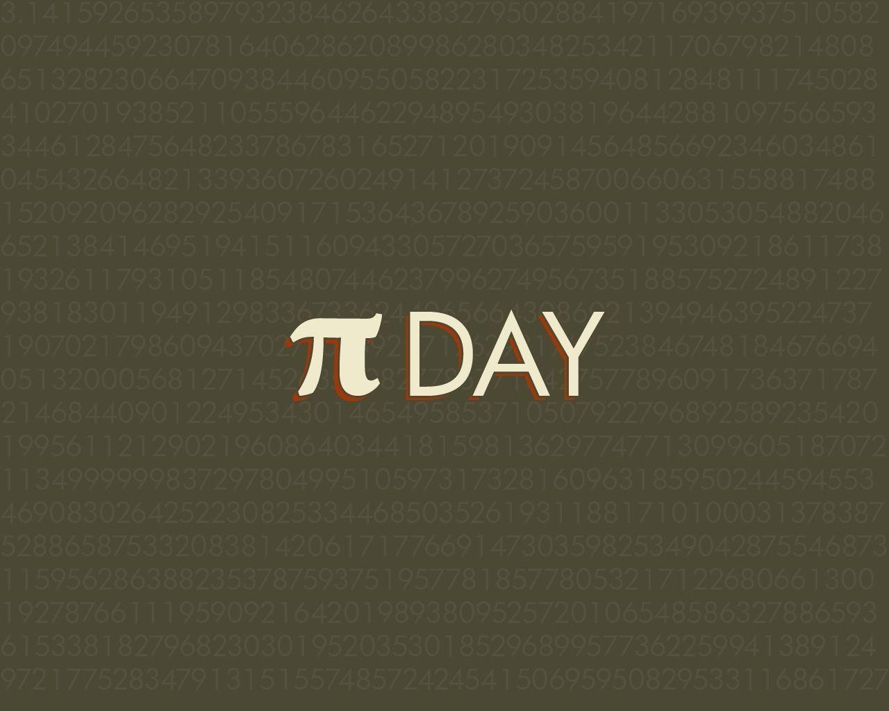 1280x1030 Typography Wallpaper: Pi Day, Desktop