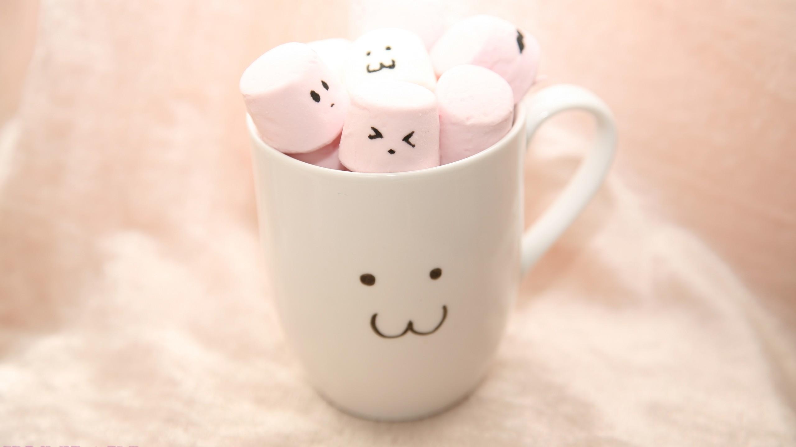 2560x1440 Cute Marshmallow Wallpaper, Desktop