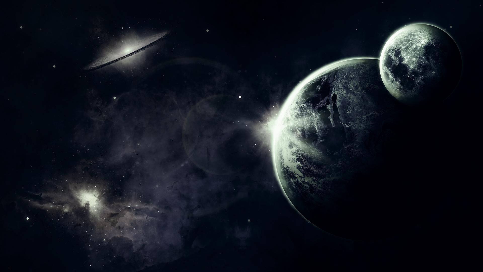 1920x1080 Dark Space Laptop Background, Desktop