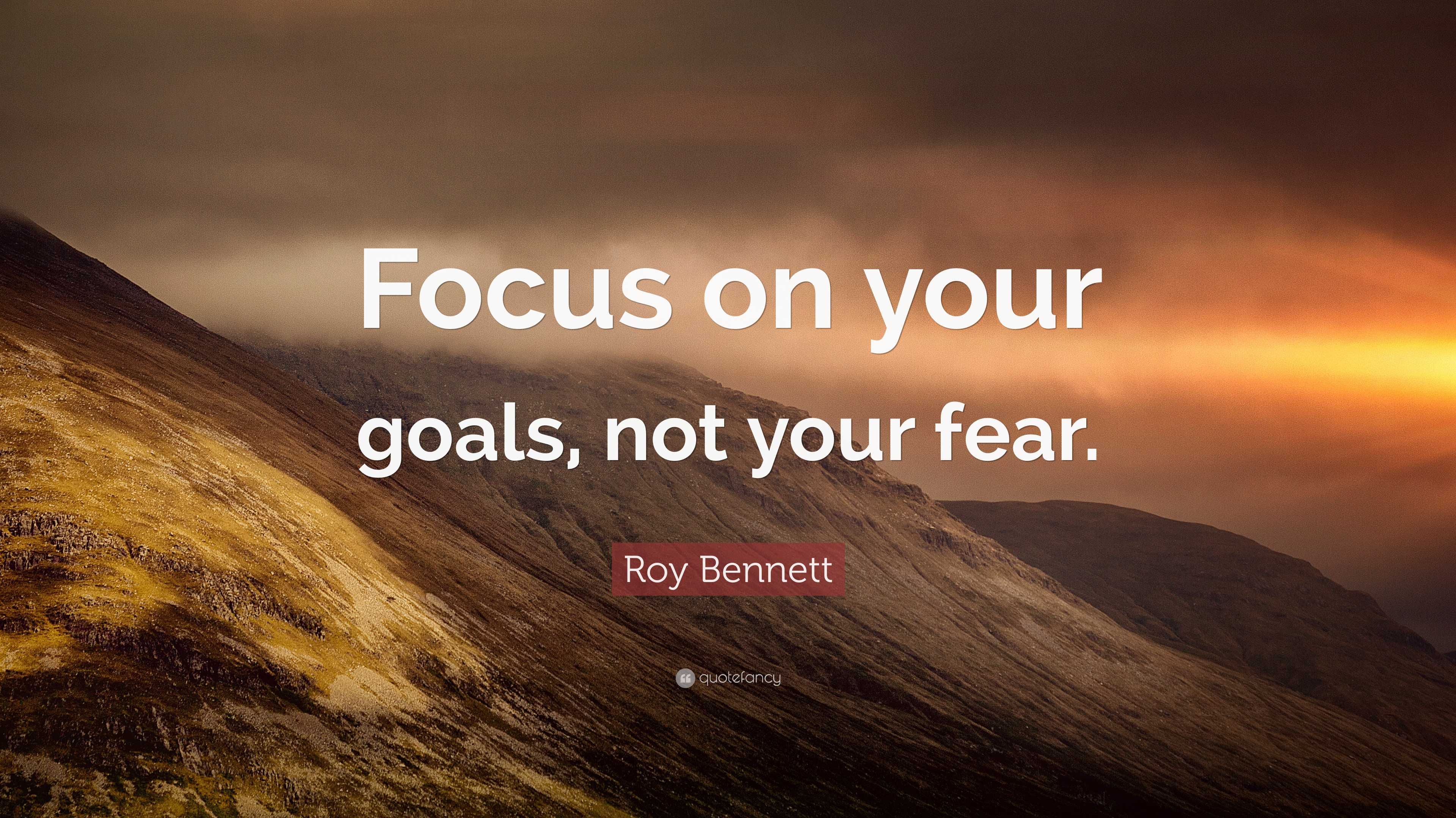 3840x2160 Roy Bennett Quote: “Focus on your goals, Desktop