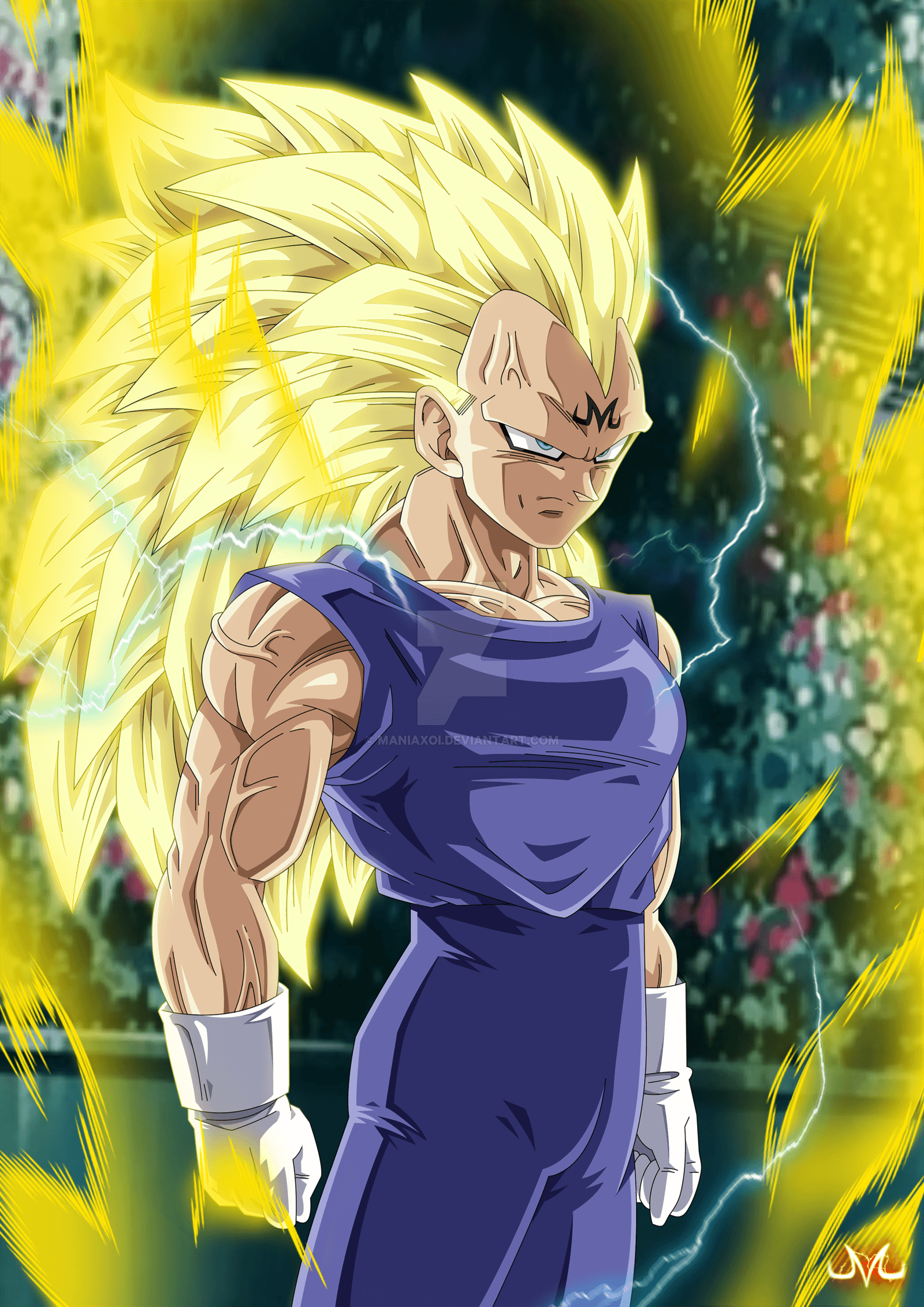 1600x2270 Majin Vegeta SSJ3, Phone