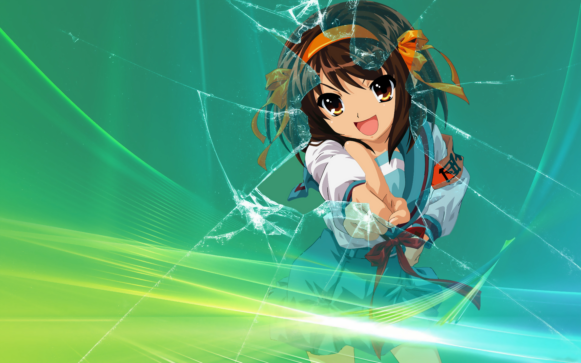 1920x1200 Broken Screen Wallpaper Anime, Desktop