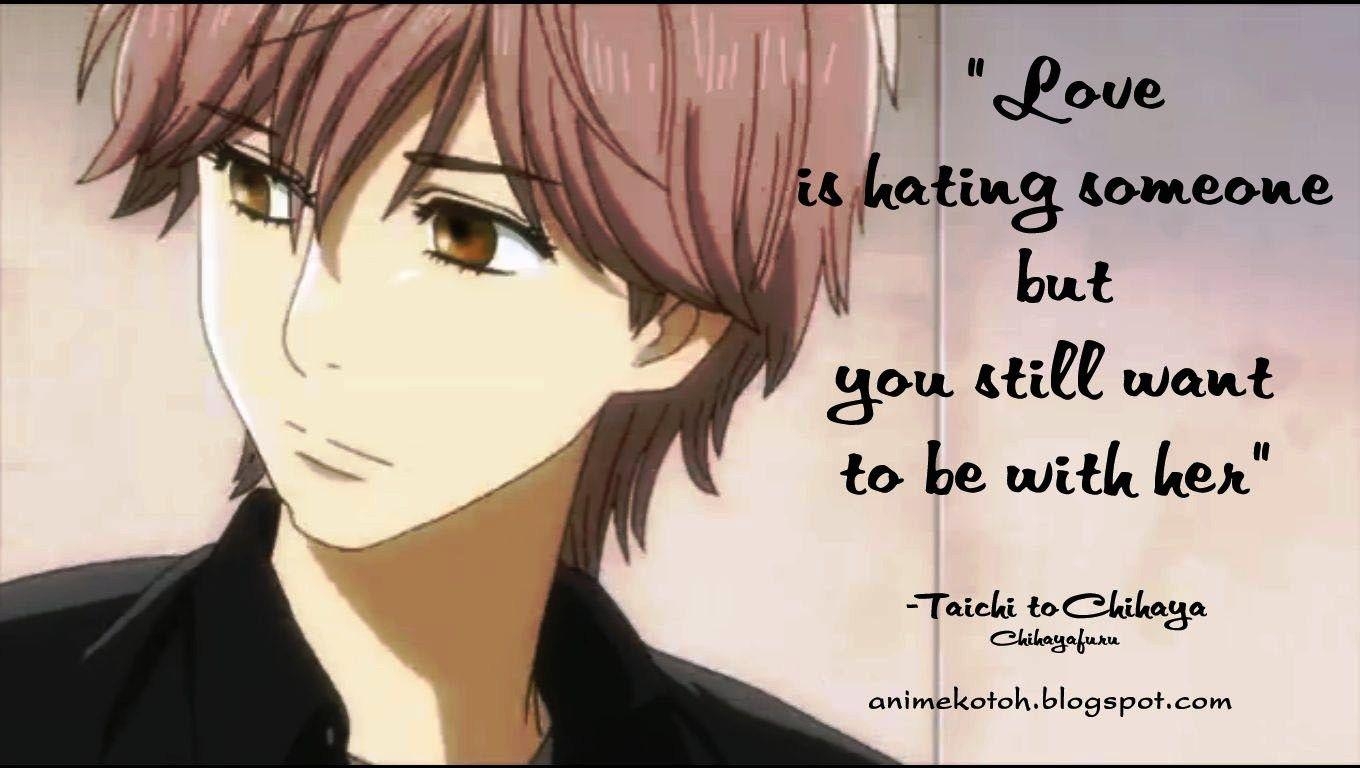 1360x770 Anime Quotes Wallpaper. QuotesGram. Romantic anime, Anime quotes, Desktop
