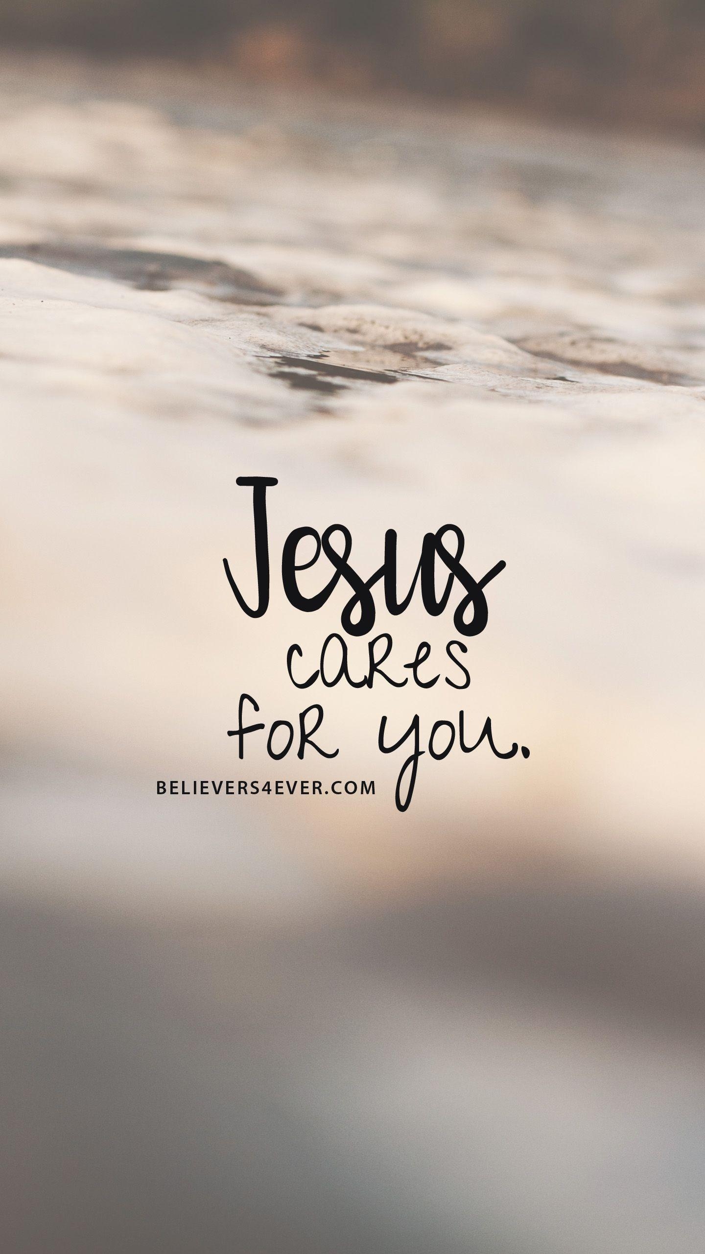 1440x2570 Jesus cares for you. Quotes wallpaper for mobile, Phone