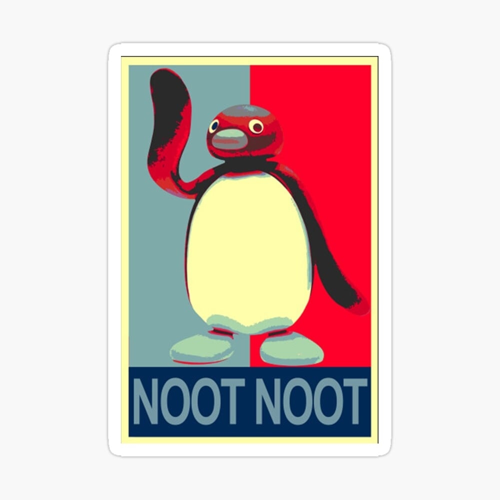 1000x1000 Pingu NOOT NOOT Poster, Phone