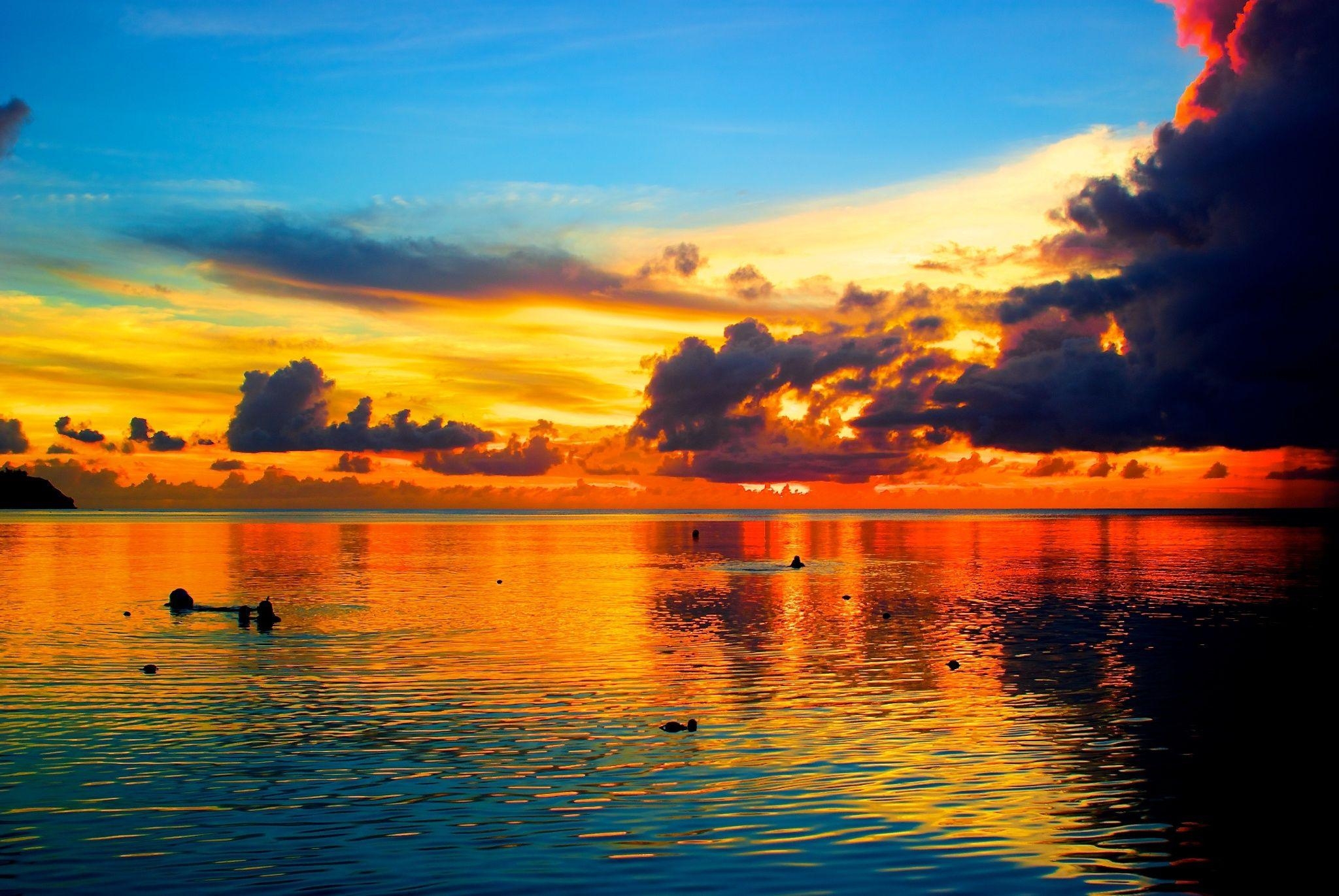 2050x1380 Sunset of Tumon beach, Guam by Takuya ASADA on 500px. Sunrise, Desktop