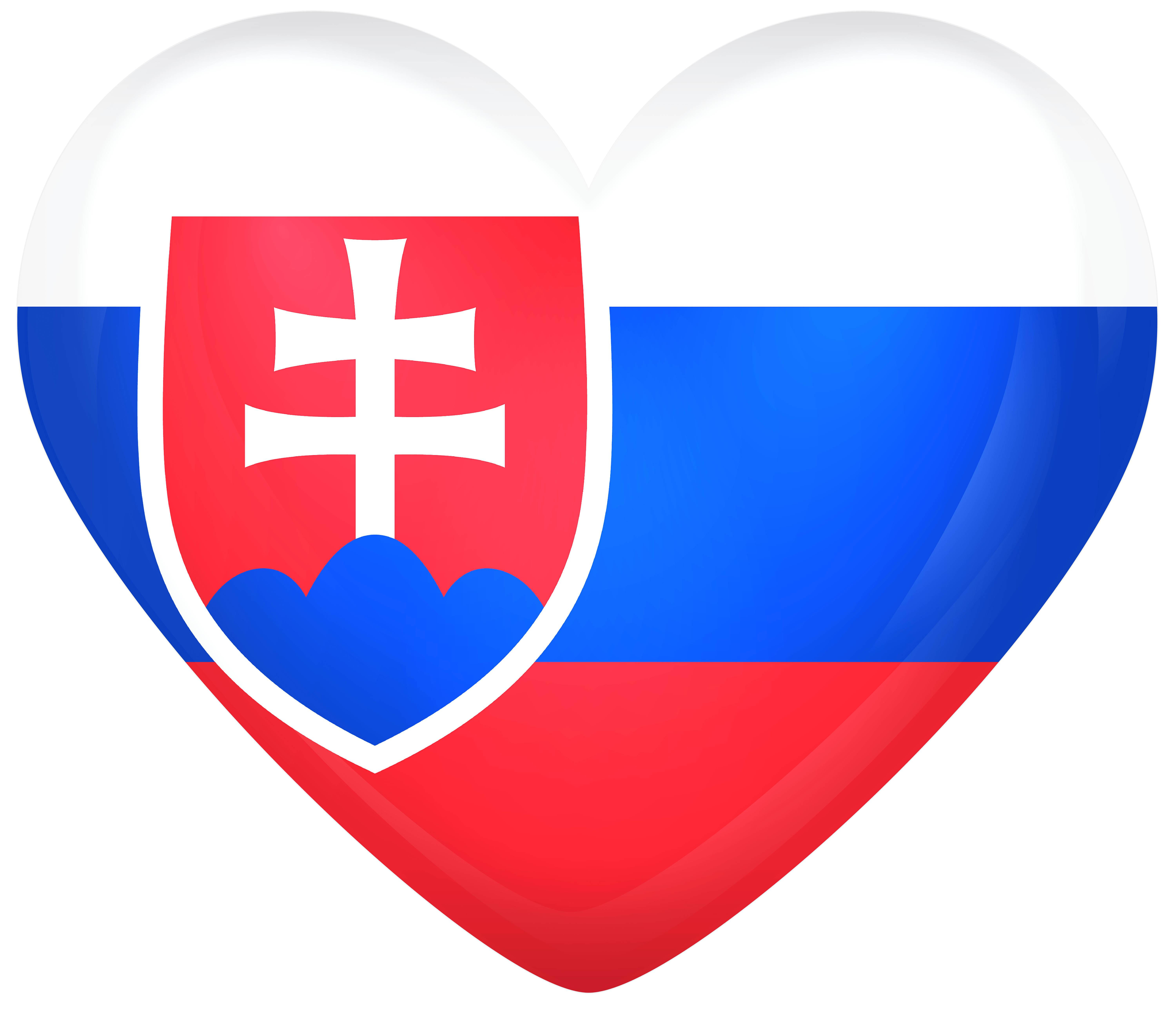 6000x5150 Slovakia Large Heart Flag Quality, Desktop