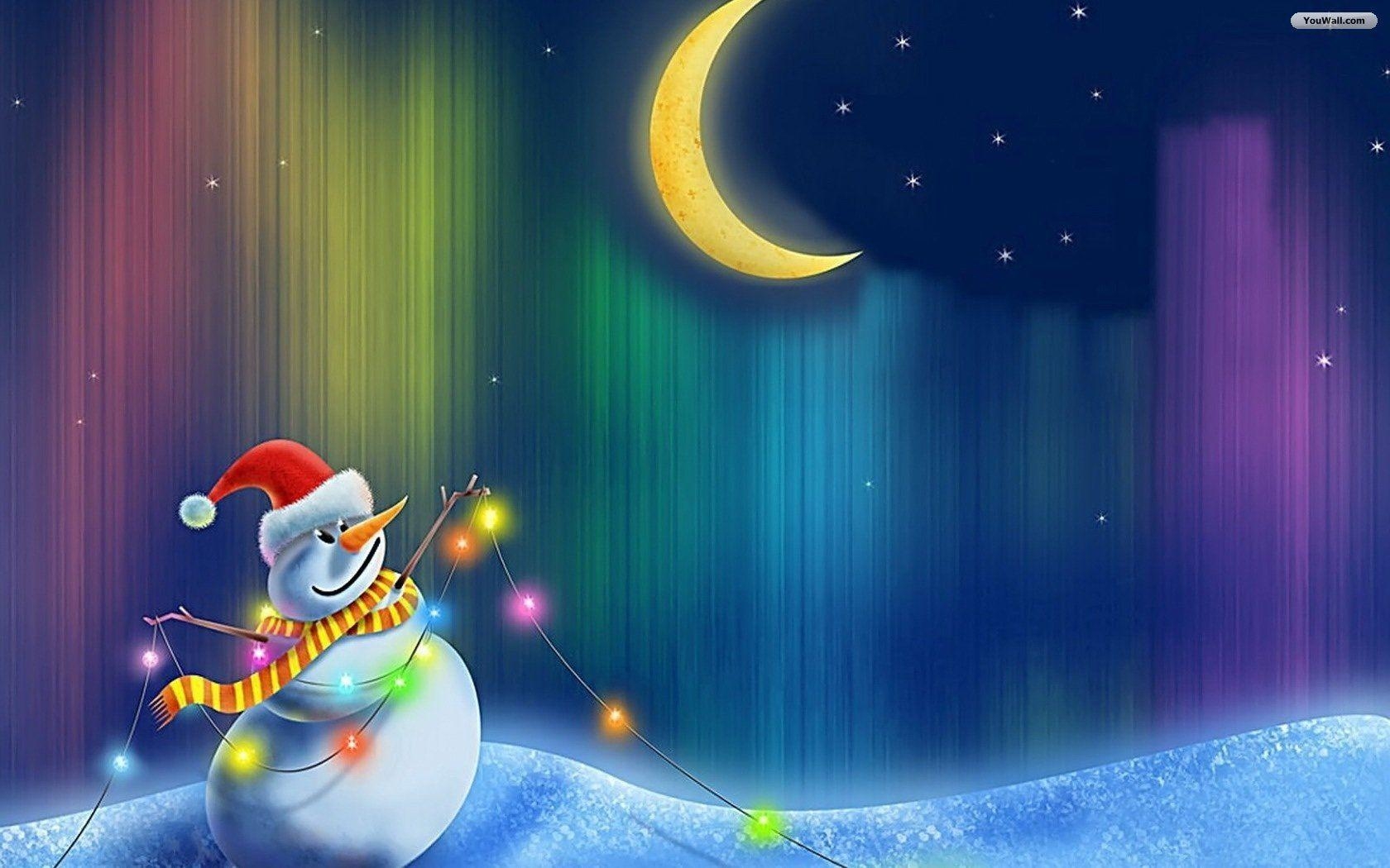 1680x1050 Cute Snowmans, Desktop