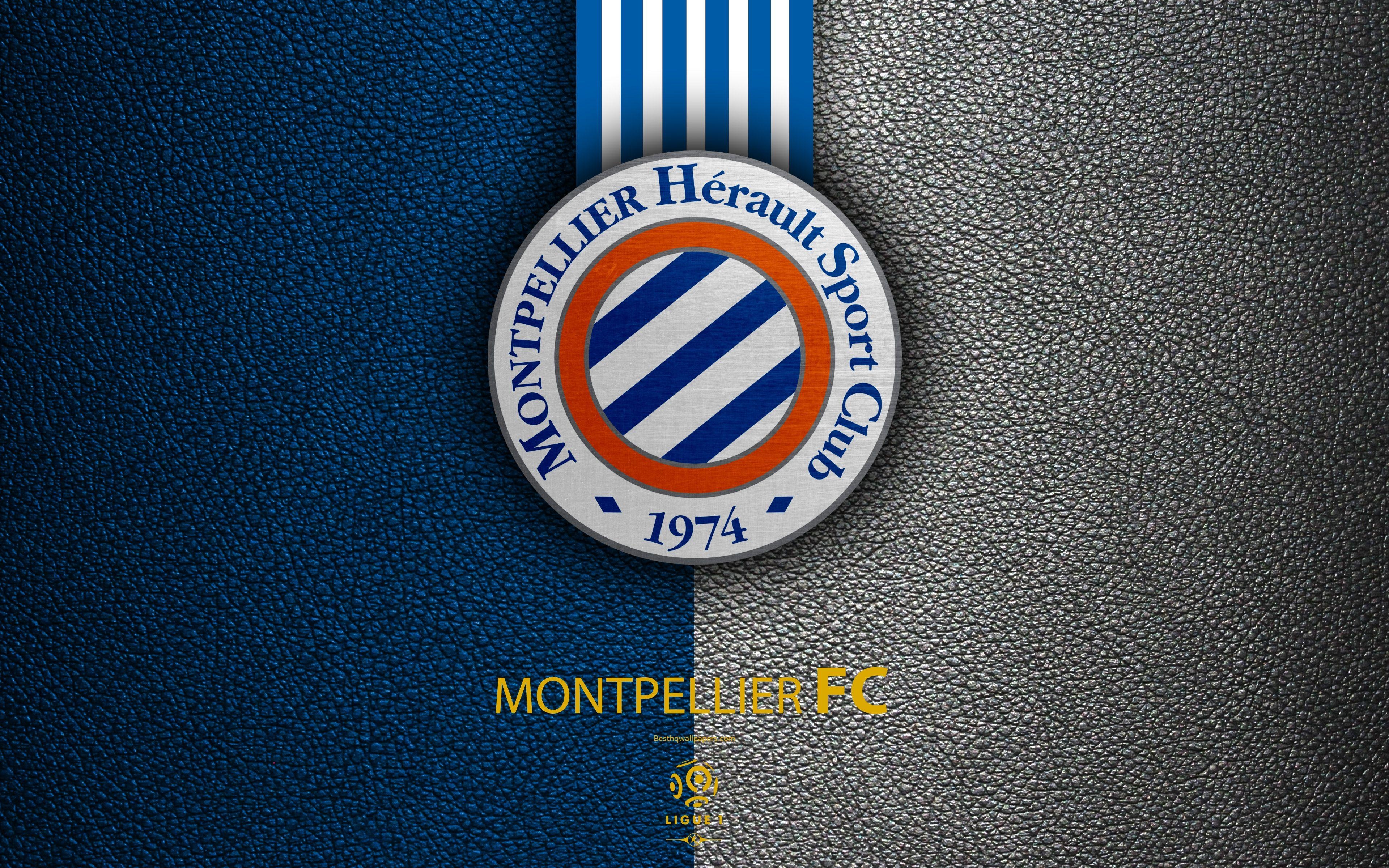 3840x2400 Download wallpaper Montpellier FC, FC, 4K, French football club, Desktop