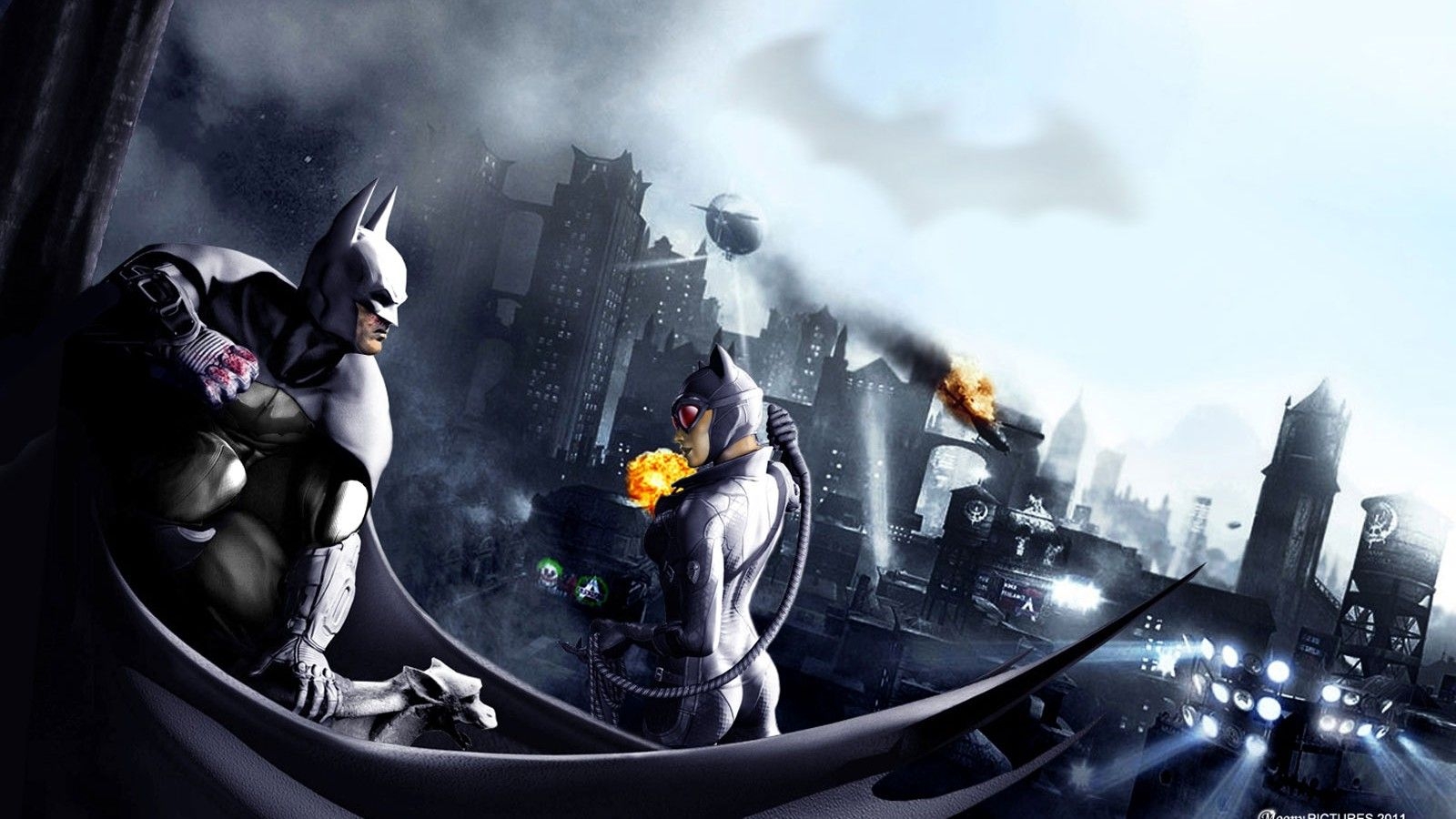 1600x900 Batman and Catwoman Wallpaper, Desktop