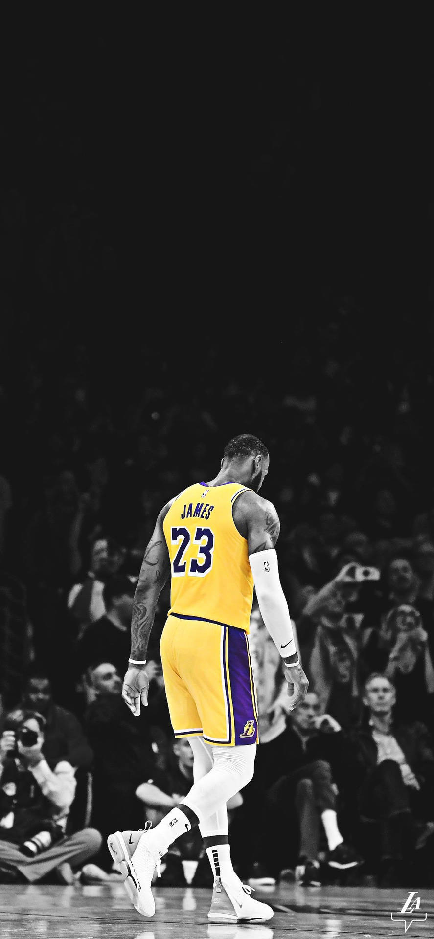 890x1920 Download Basketball iPhone Lebron James Lakers Jersey Wallpaper, Phone