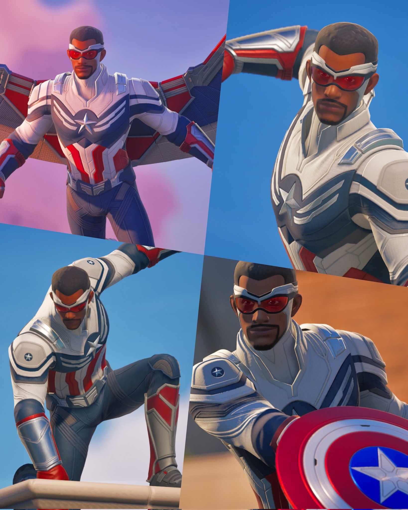 1640x2050 Captain America Wilson Fortnite wallpaper, Phone