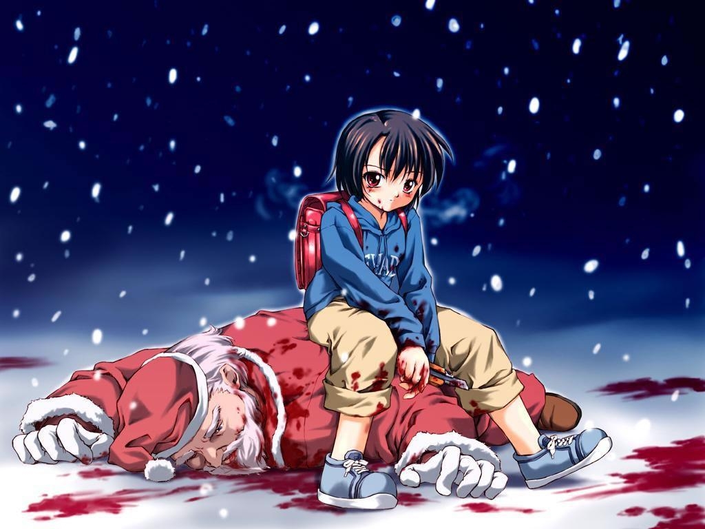 1030x770 Little Boy Sitting On Beaten Up Father Christmas, Desktop