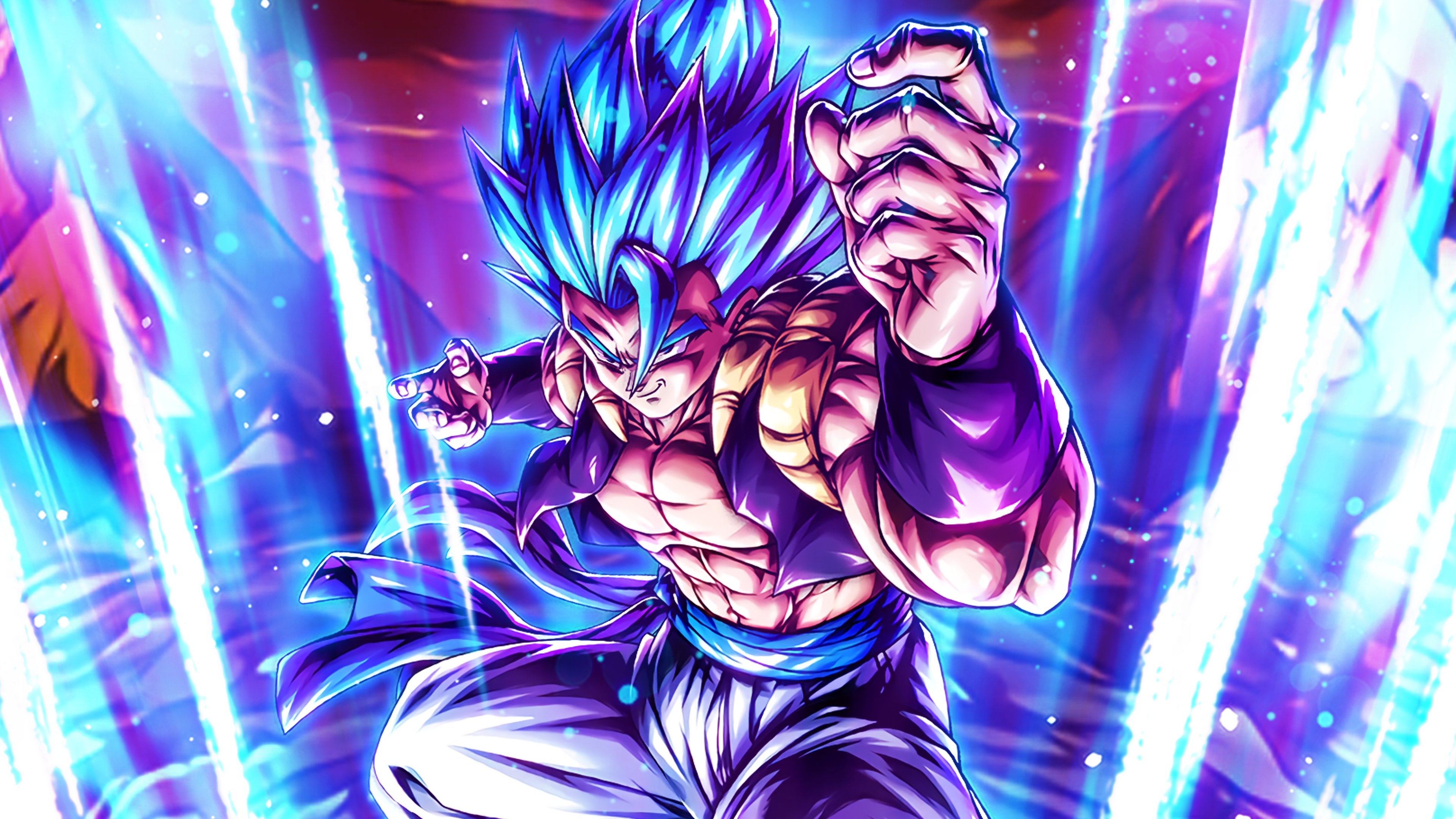 3840x2160 Hydros Super Saiyan God SS Gogeta Art + 4K PC Wallpaper + 4K Phone Wallpaper! [Altered Art Version by Me] #DBLegends #DragonBallLegends, Desktop