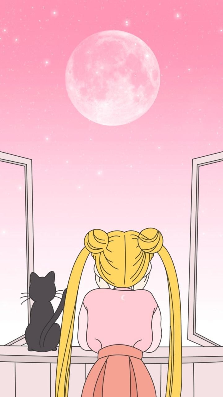 720x1280 Usagi Tsukino & Luna, Phone