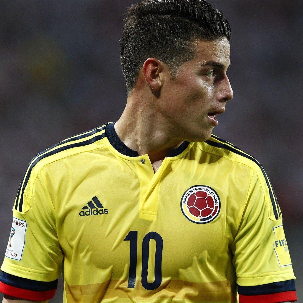 1030x1030 Download wallpaper James Rodriguez, 4k, soccer, Colombian, Phone