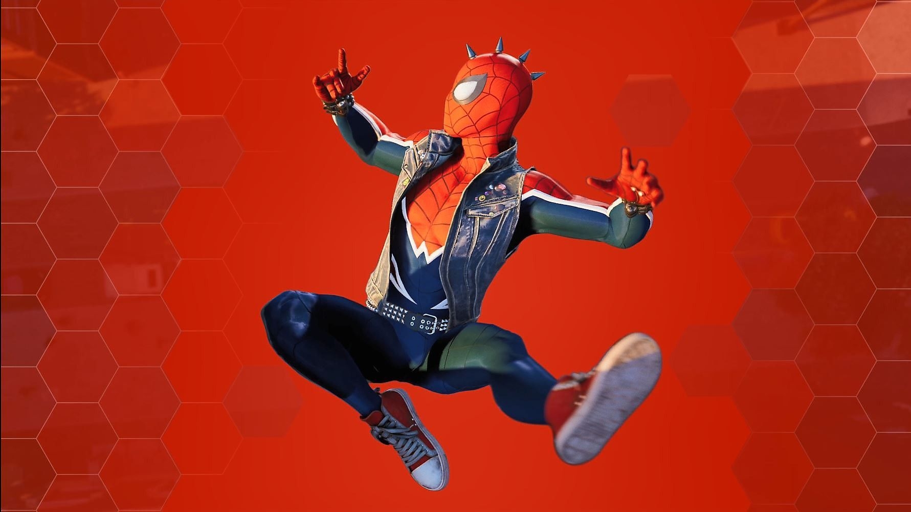 1790x1000 Spider punk ps4 as you see the bottens for his web shooters show so sents he said we can make our own Spiderman in the g. Spider punk, Spiderman, Superheroes logo, Desktop