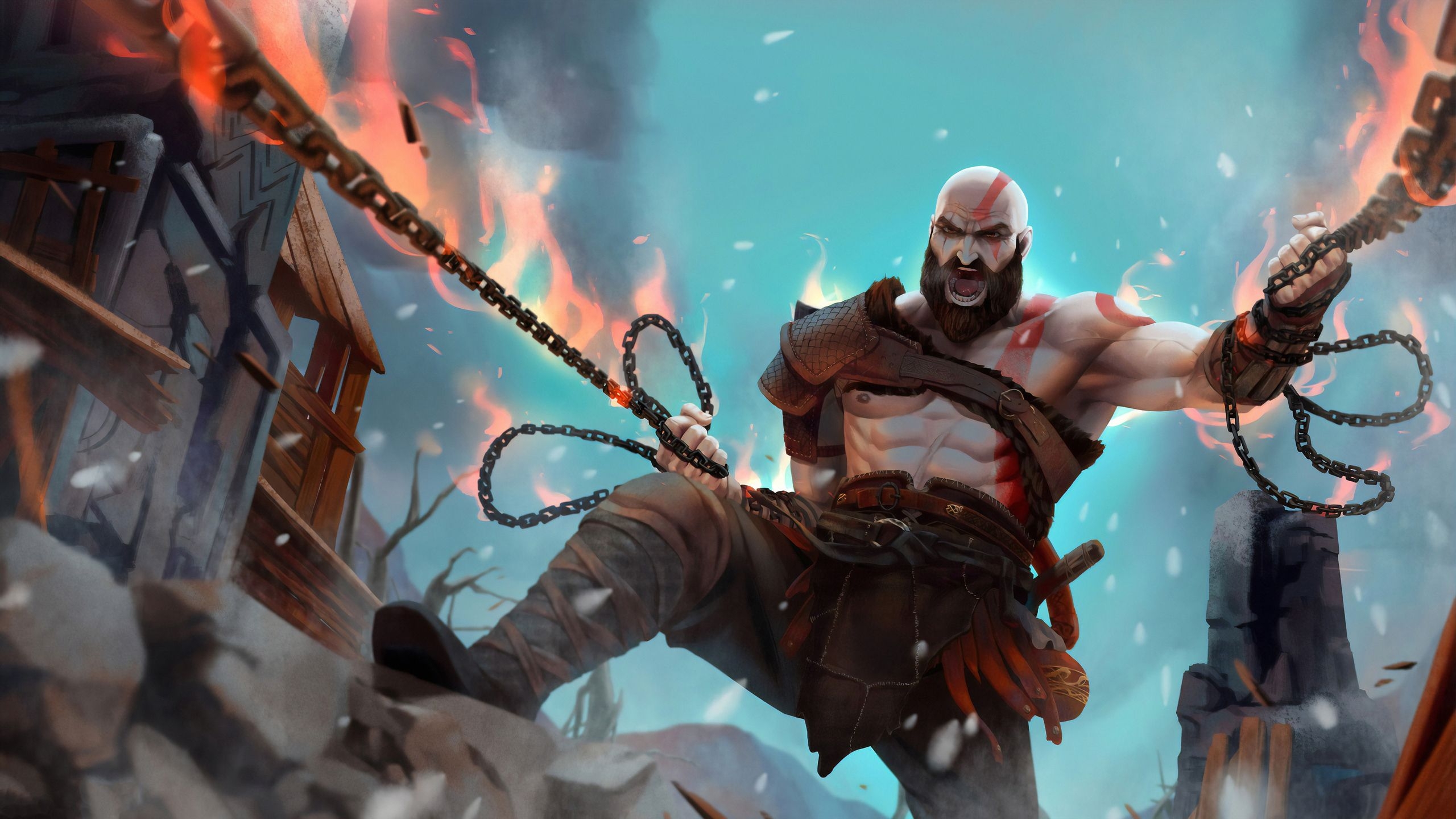 2560x1440 Kratos 4k Artwork New 1440P Resolution HD 4k Wallpaper, Image, Background, Photo and Picture, Desktop