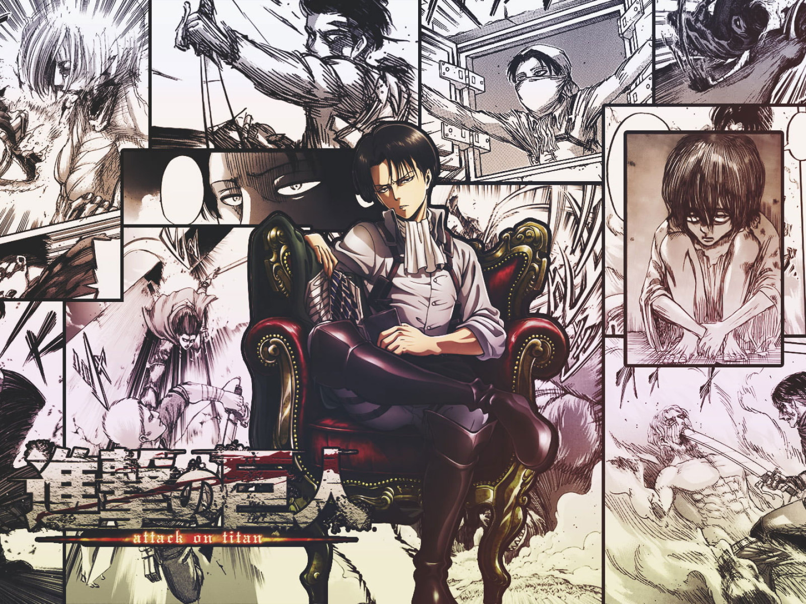 1600x1200 Wallpaper Anime, Attack On Titan, Levi Ackerman • Wallpaper For You, Desktop