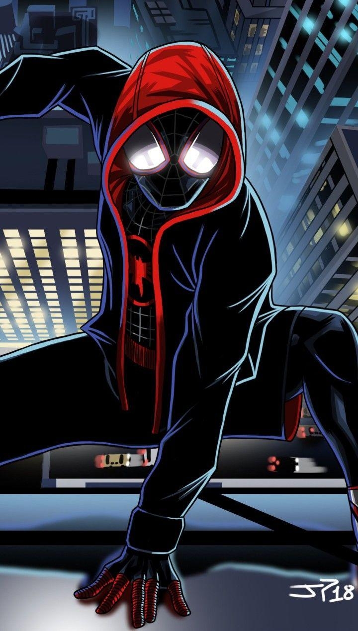 720x1270 Miles Morales Spider Man, Into The Spider Verse, Phone