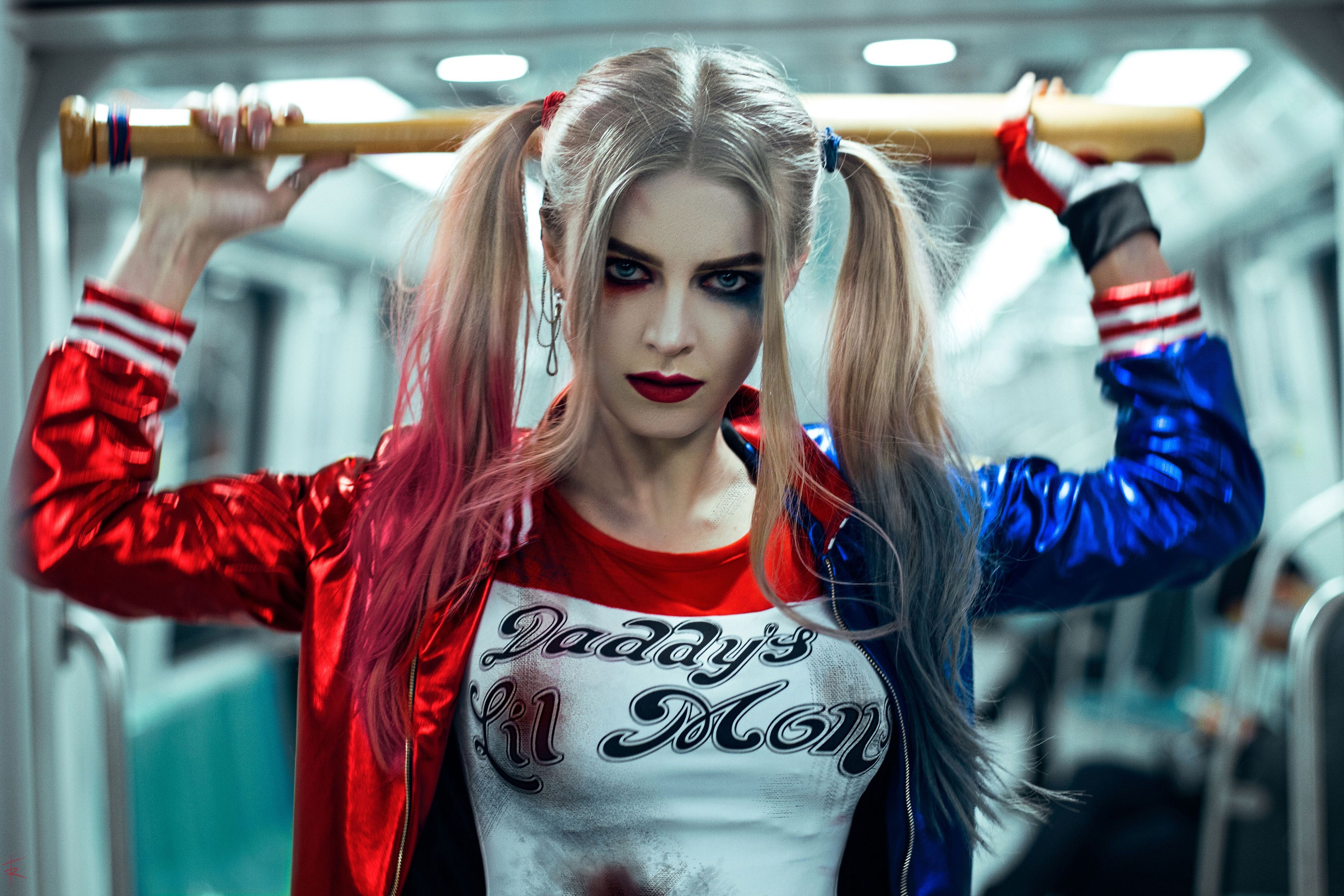 3840x2560 Wallpaper Harley Quinn, Cosplay, 4K, Movies, Desktop