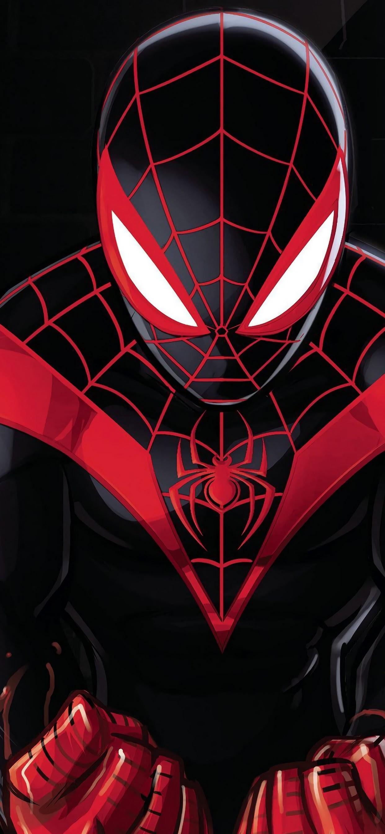 1250x2690 Miles Morales Spider Man: Into The Spider Verse 4K Wallpaper, Phone