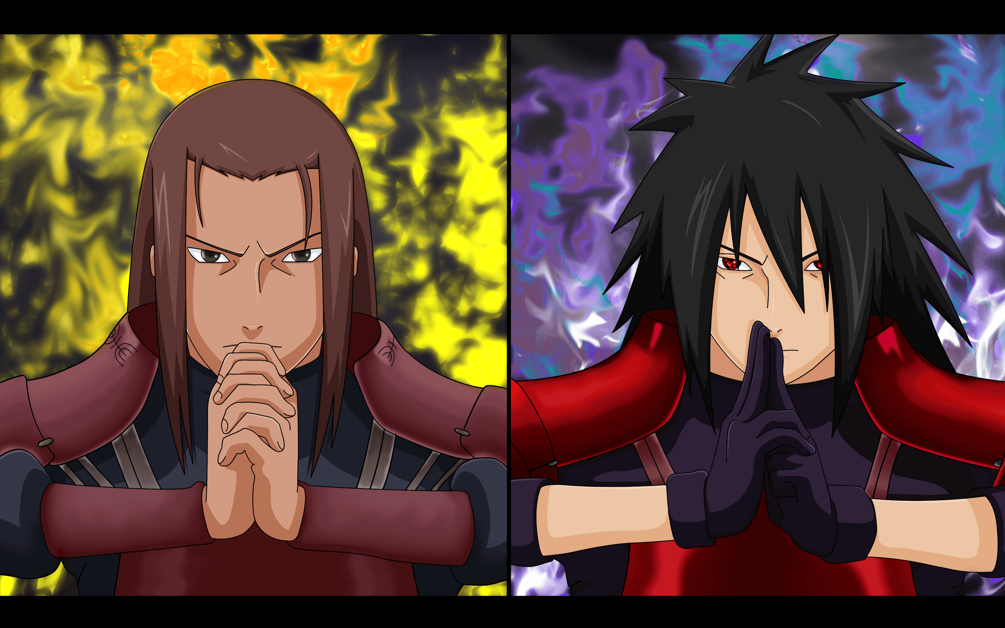 3200x2000 Naruto Shippuuden, Uchiha Madara, Hashirama Senju Wallpaper HD, Desktop