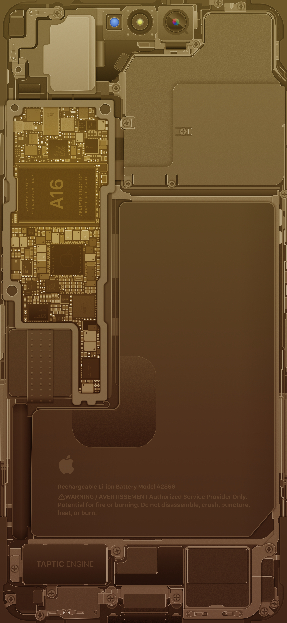 1180x2560 iPhone 14 Pro and iPhone 14 Pro Max Schematics, Phone