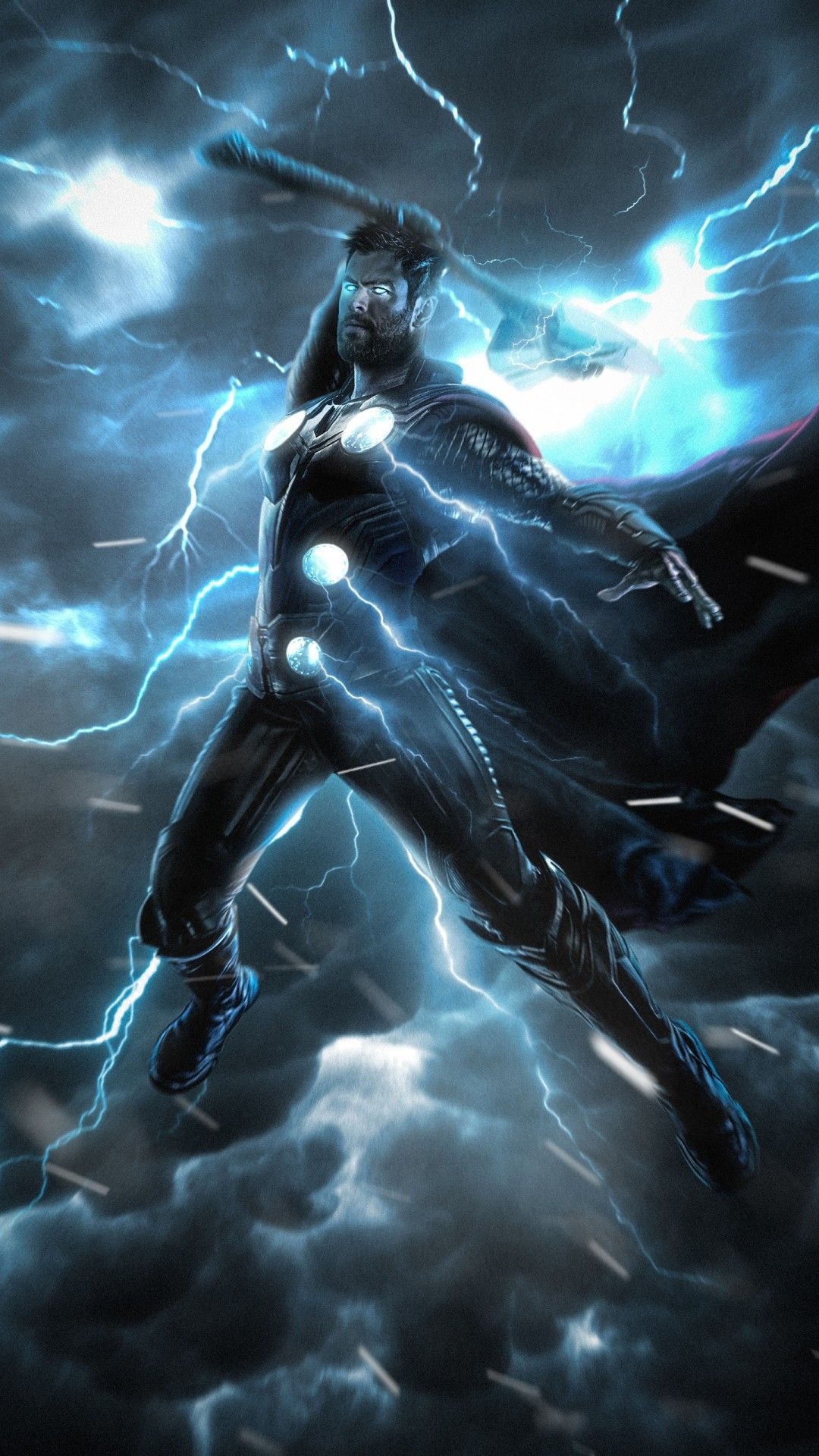 1080x1920 Thor Lightning Strike Wallpaper, Phone