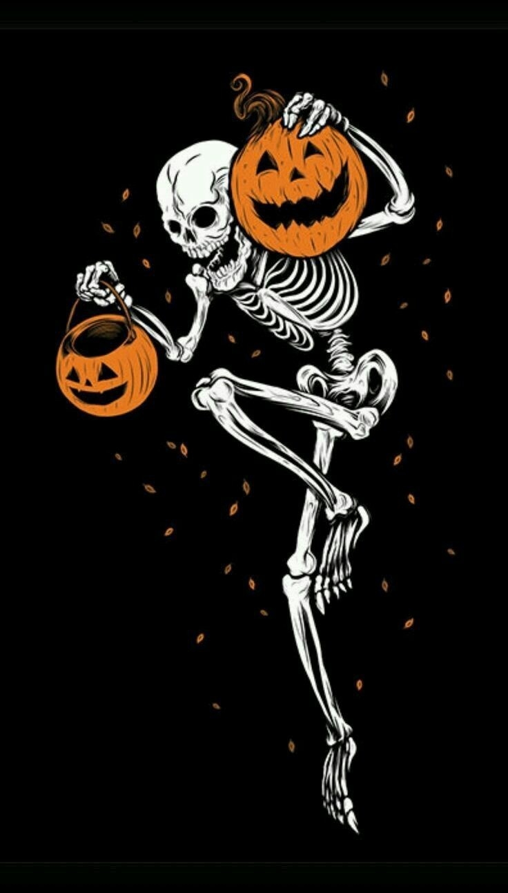 740x1300 skeleton aesthetic background, Phone