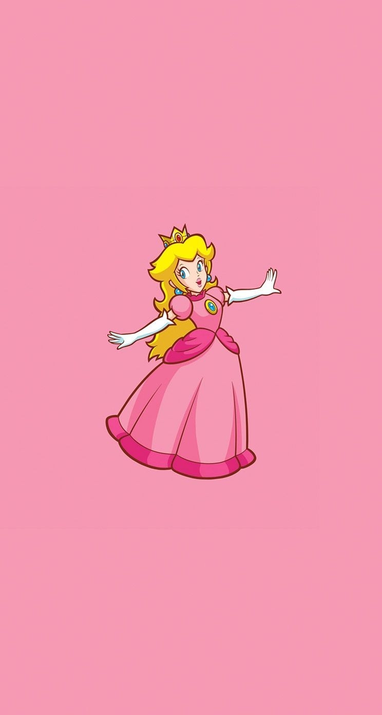 750x1400 princess #peach #super #mario #supermario #gaming #geek #wallpaper, Phone