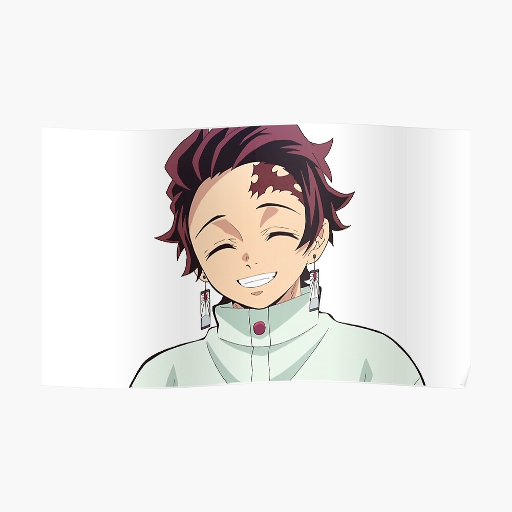 1000x1000 Tanjiro smile Sticker, Phone