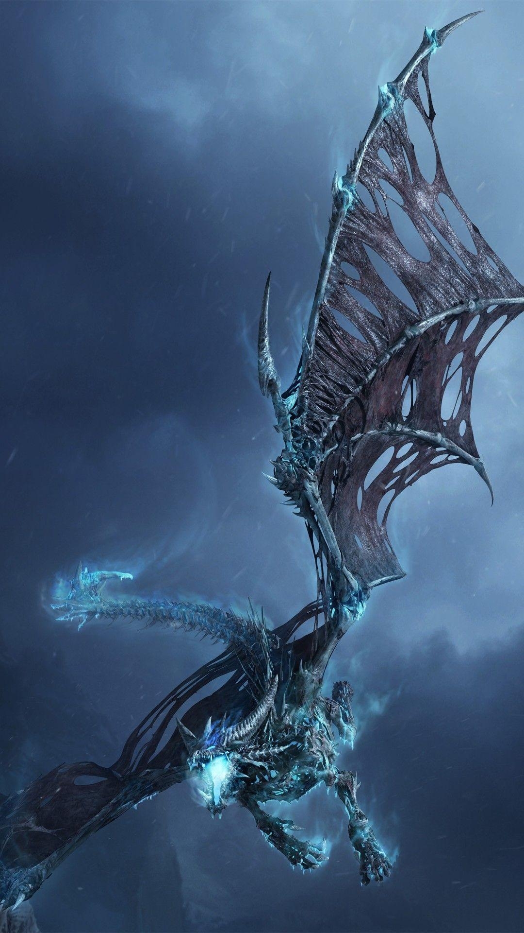 1080x1920 Ice dragon of Warcraft Mobile Wallpaper 4813, Phone