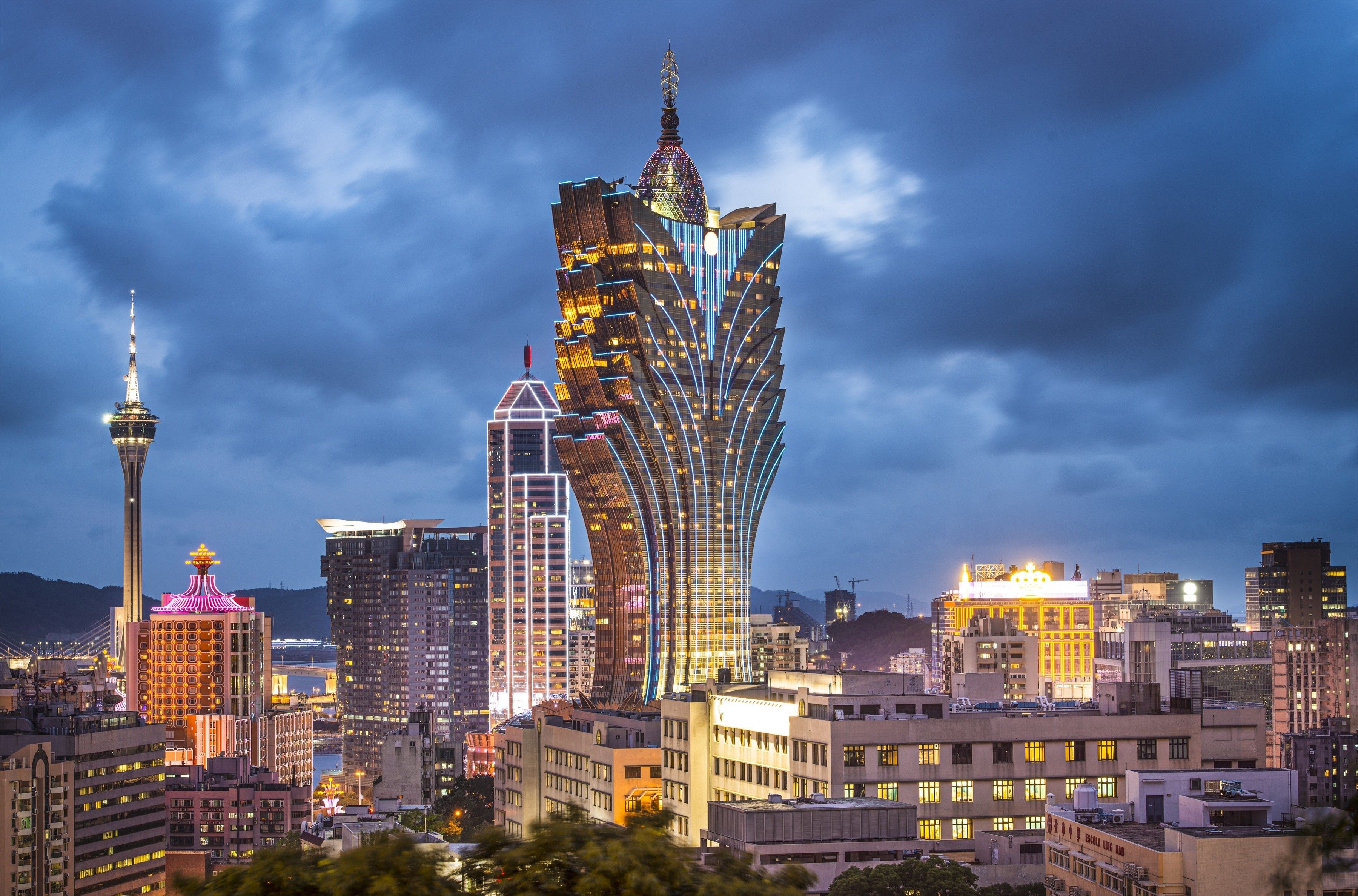 3600x2380 Macau.Grand Lisboa Hotel HD Wallpaper. Background Imagex2375, Desktop