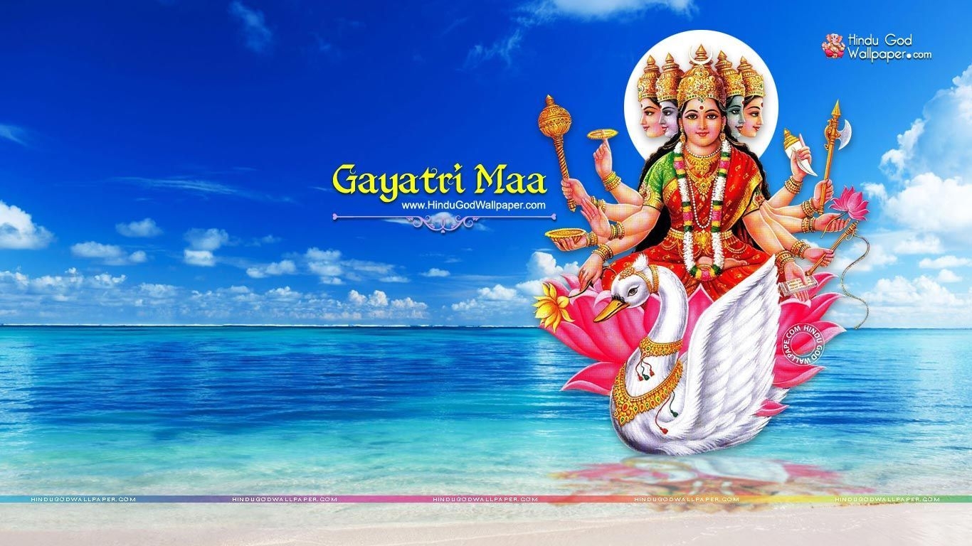 1370x770 Free download Goddess Gayatri Mata Wallpaper for desktop with HD, Desktop