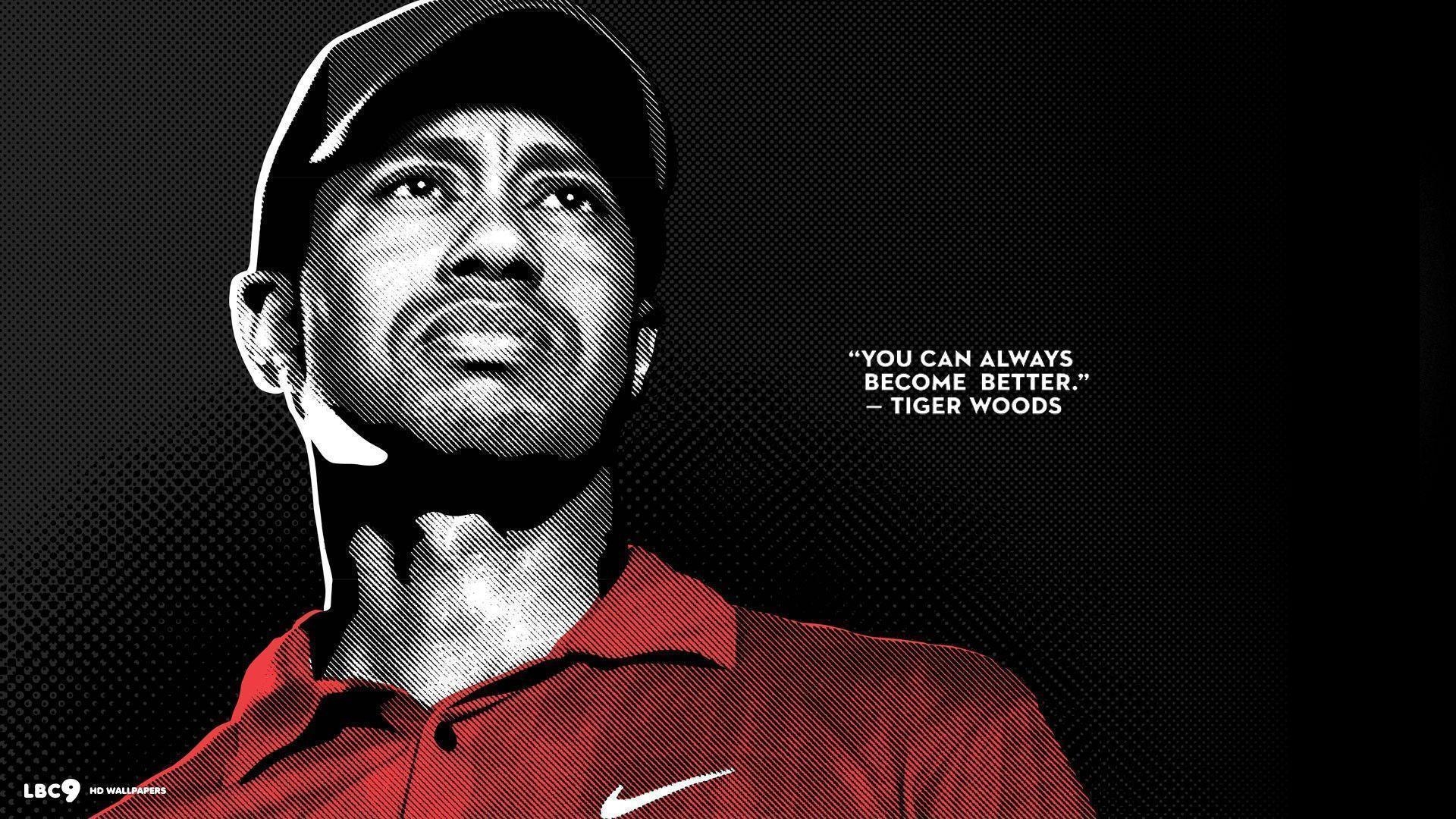 1920x1080 Tiger Woods Golf Quote. Desktop Wallpaper. #quotes. Golf Quotes, Desktop