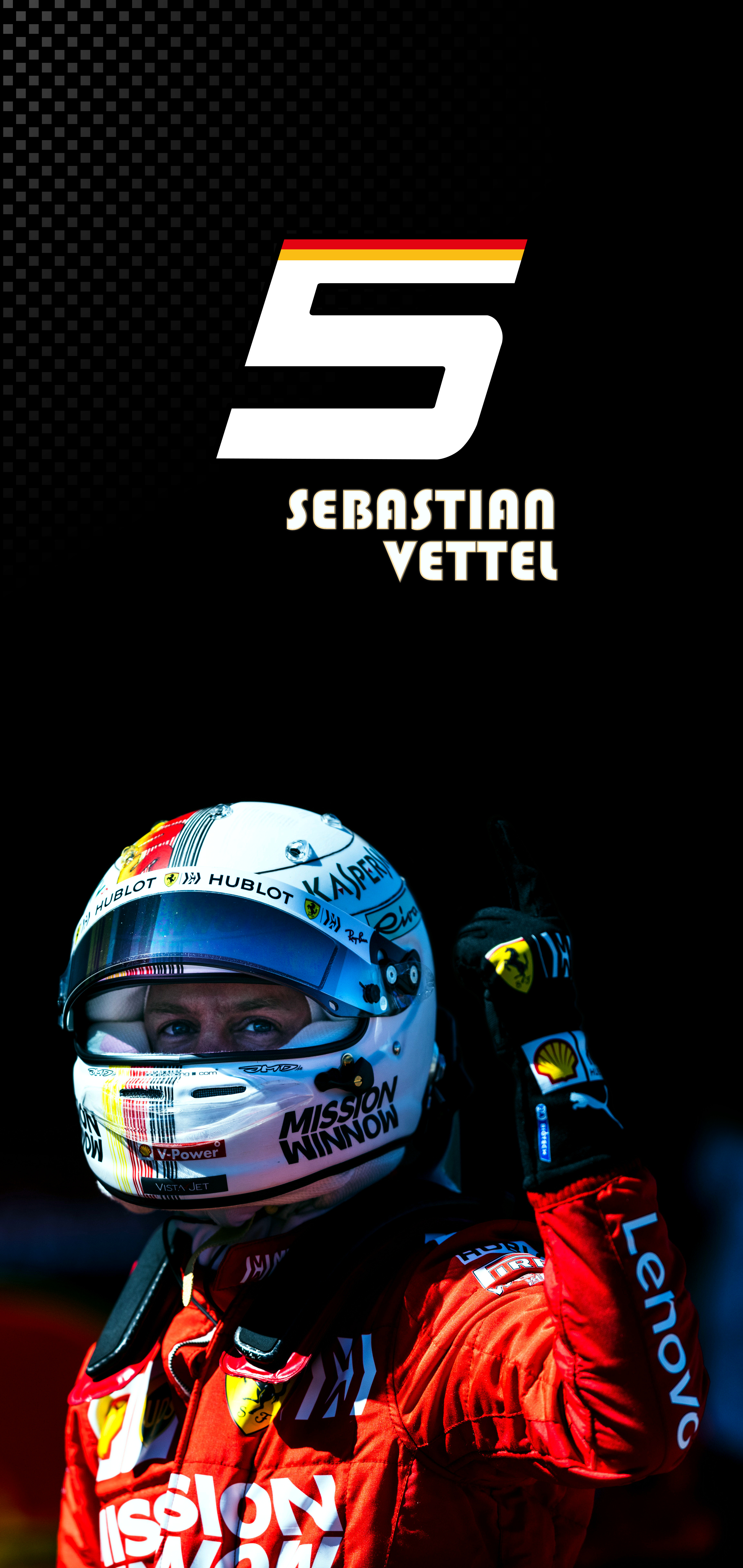 2310x4870 Sebastian Vettel [Mobile Wallpaper], Phone