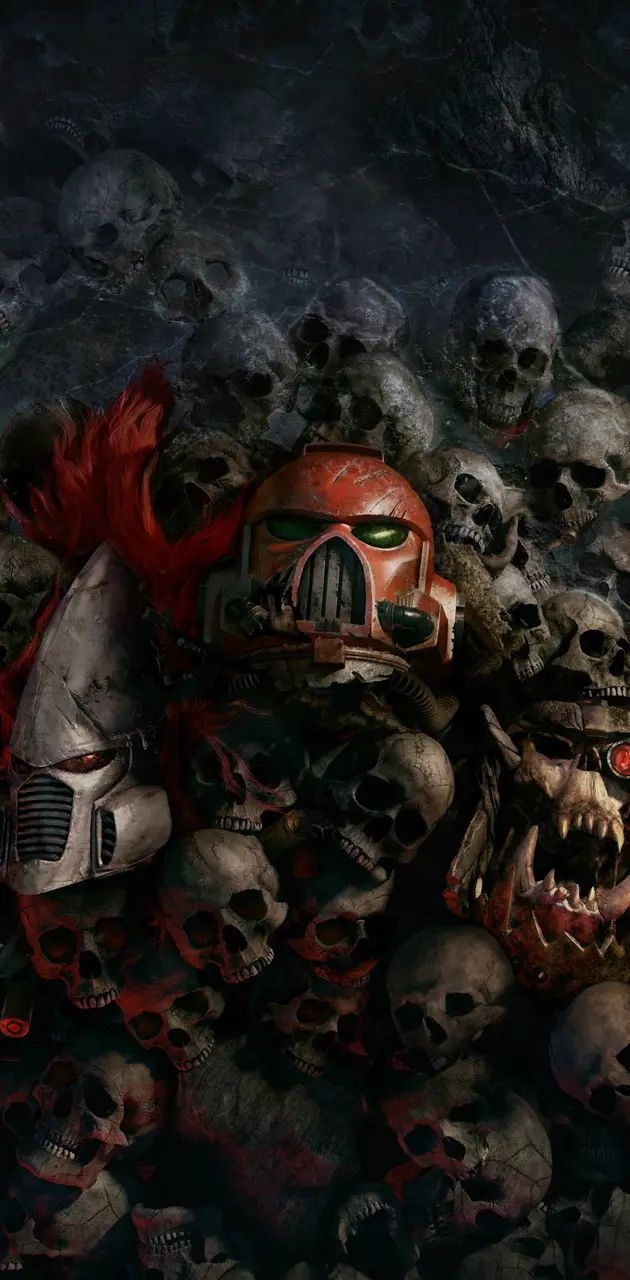 630x1280 Download Warhammer skulls wallpaper, Phone