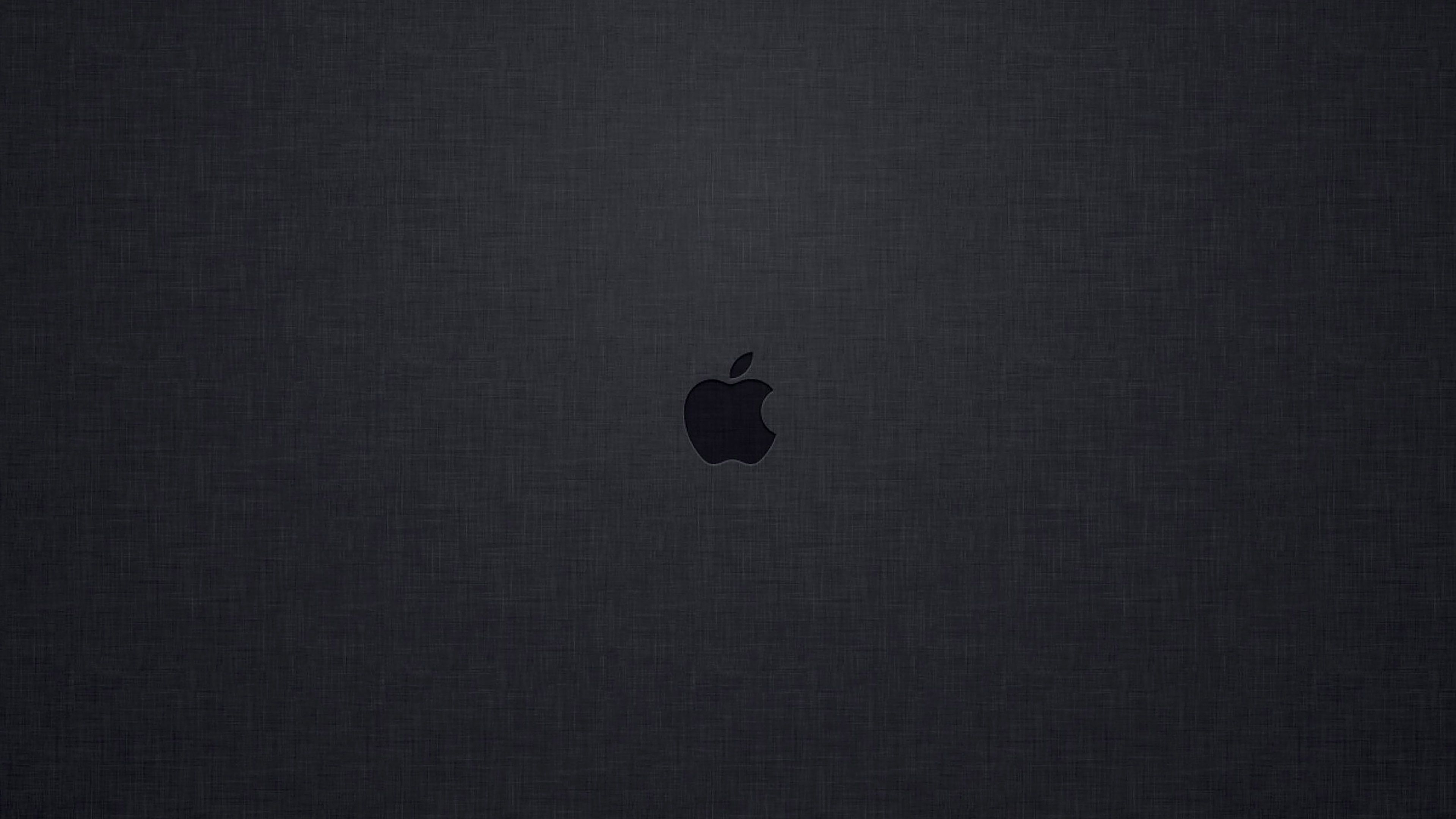 3840x2160 Wallpaper Tiny Apple Logo Dark Wallpaper, Desktop