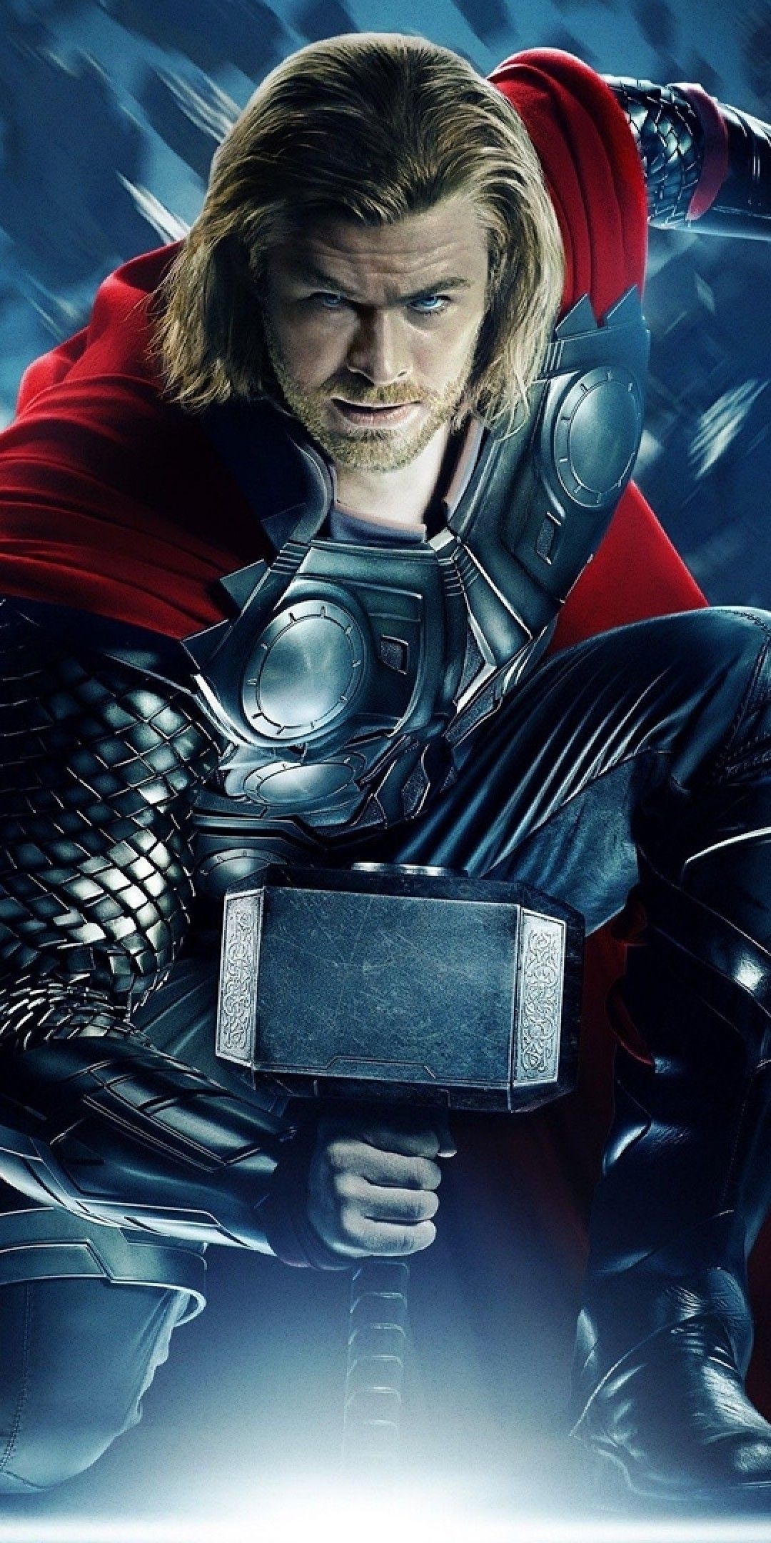 1080x2160 Download  Avengers, Thor, Armored, Hammer, Cape Wallpaper for Huawei Mate 10, Phone