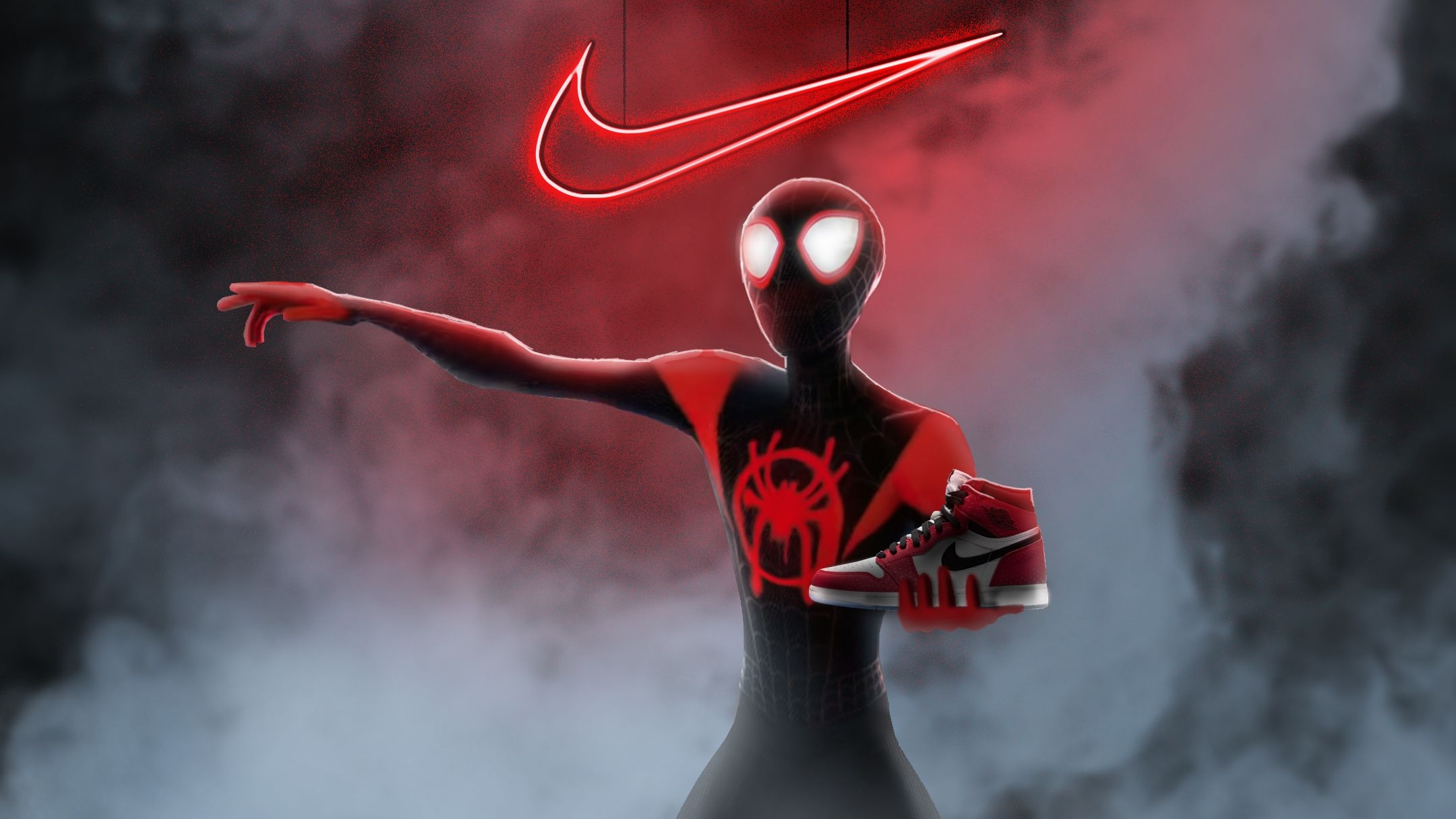 2160x1220 Spiderman Miles Morales Nike Air Jordan Chromebook Pixel HD 4k Wallpaper, Image, Background, Photo and Picture, Desktop