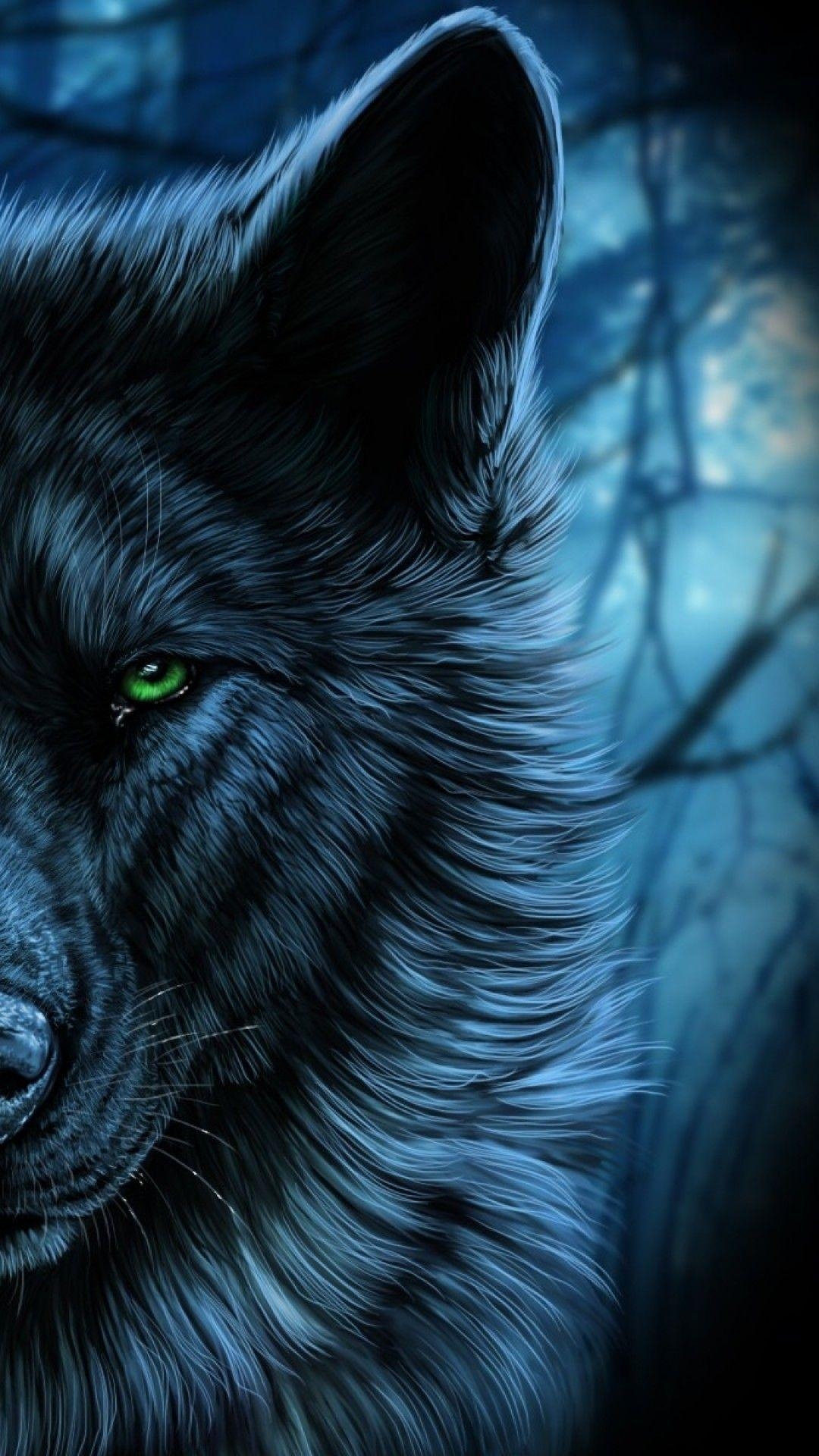 1080x1920 Blue Wolf Wallpaper. (52++ Wallpaper), Phone