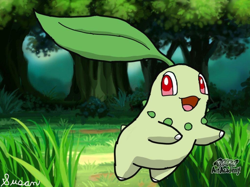 1030x770 Pokemon Art Academy- Chikorita, Desktop