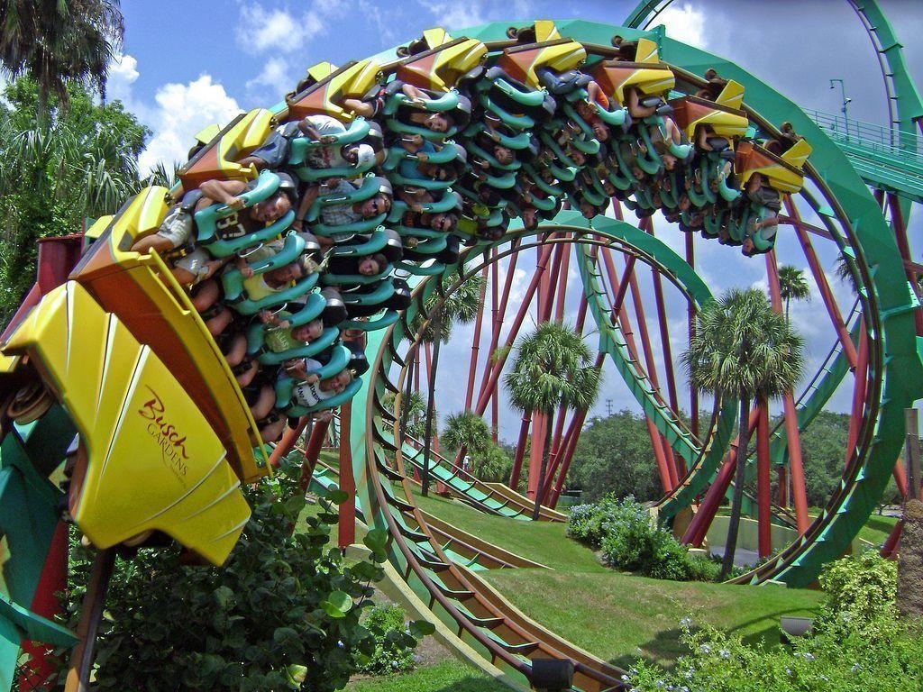 1030x770 3D Roller Coaster HD Wallpaper, Desktop