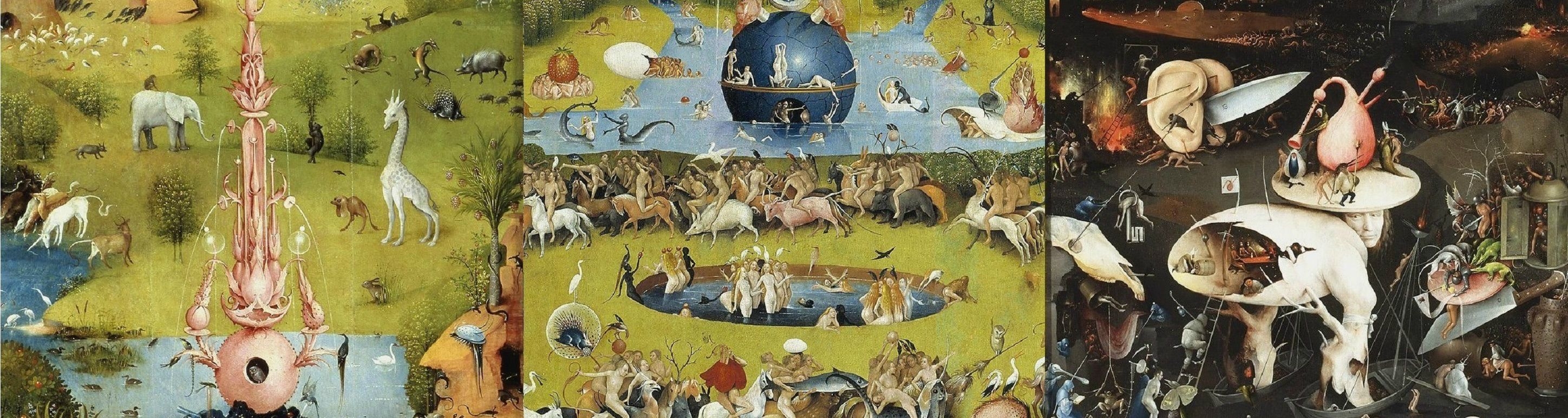 2900x780 Hieronymus Bosch, The Garden Of Earthly Delights [773x2896] (For Three Monitor Desktops), Dual Screen