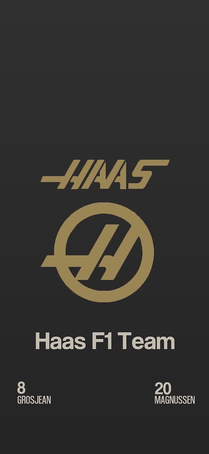 730x1580 HD wallpaper: Haas, Formula 1, Phone