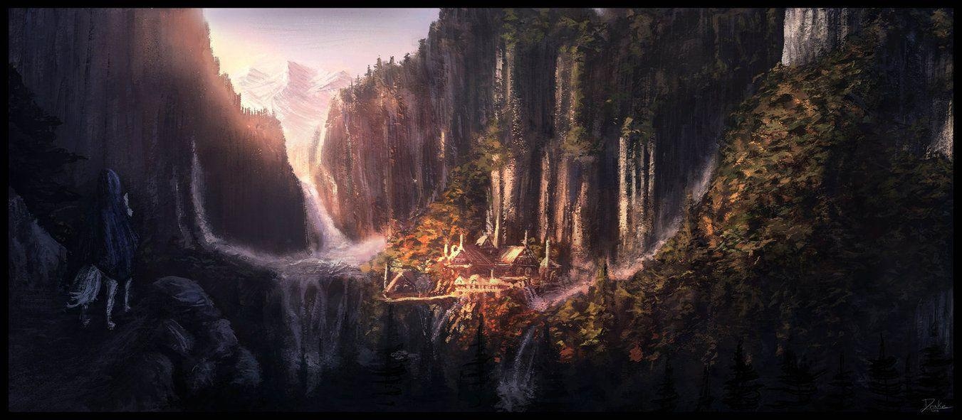 1360x600 Rivendell HD Wallpaper, Dual Screen