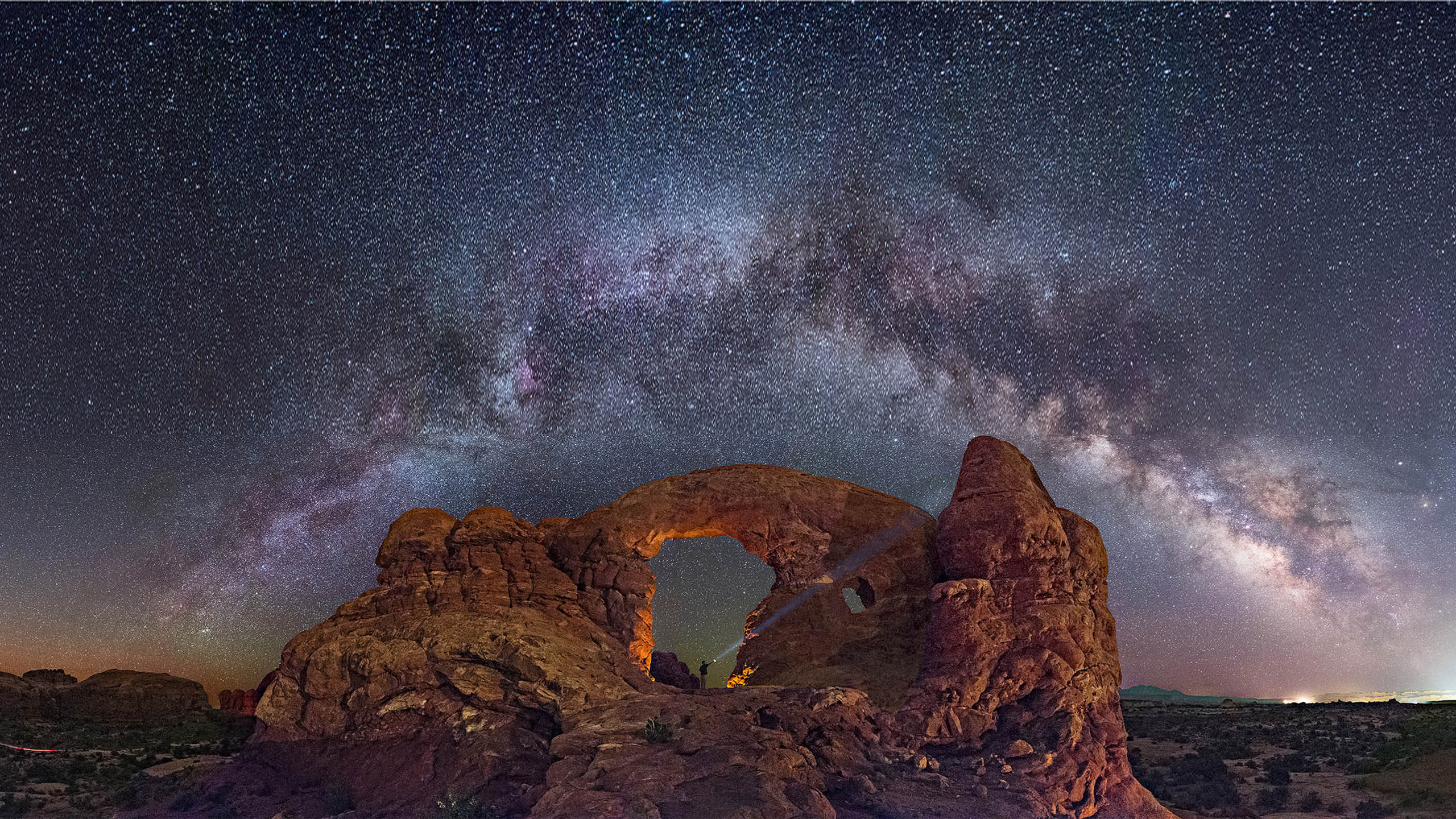 2560x1440 Star Sky Capitol Reef National Park Utah Wallpaper Download HD, Desktop